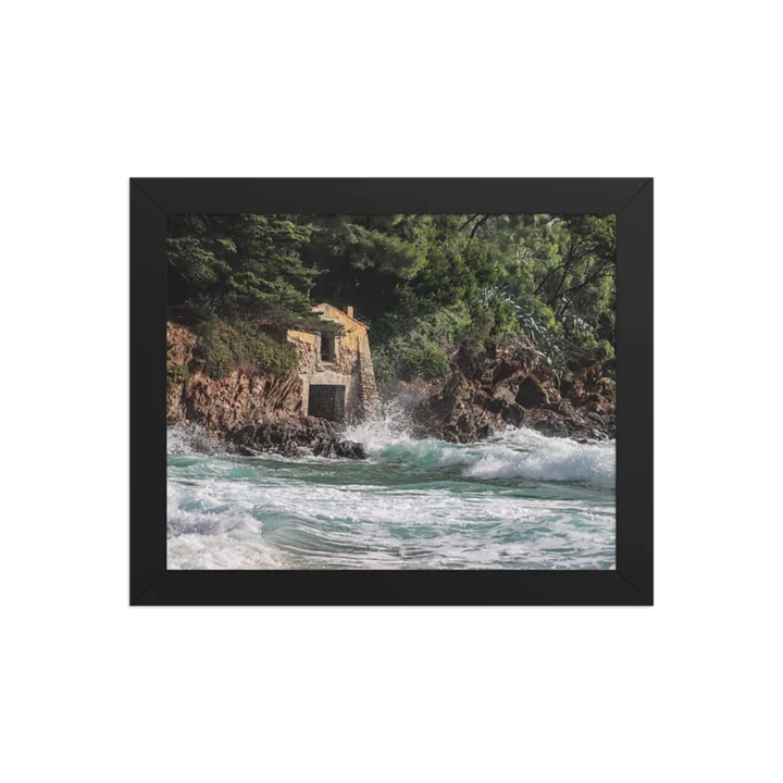 Print Fine Art - Limited Edition - Seaside Hut, Pramousquier Beach, "Battling Time" product image (1)