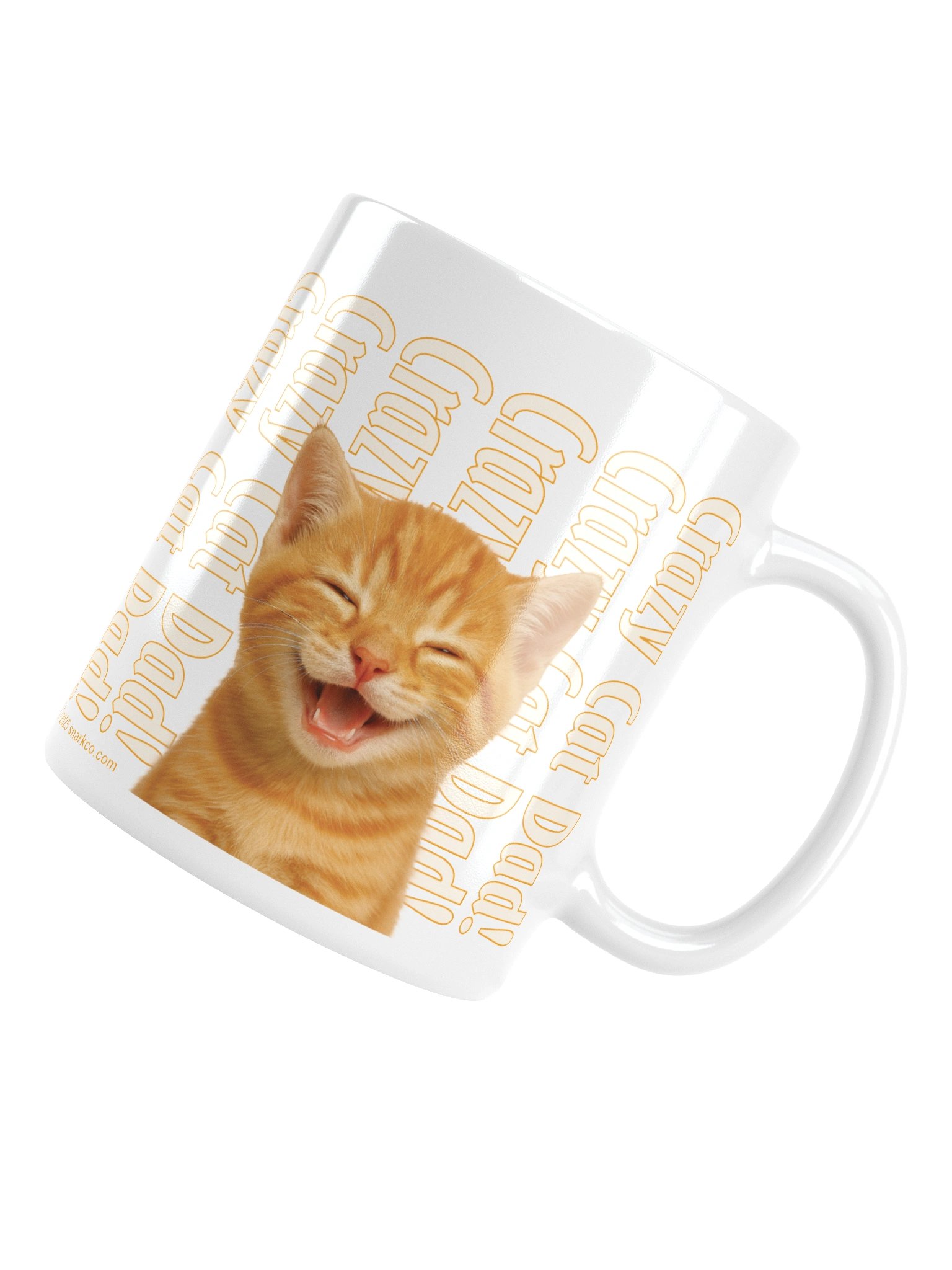 Mug: "Crazy Cat Dad!" with Beautiful Orange Tabby cat image product image (15)