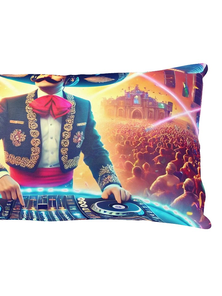 Especial Techno de marzo Album Cover Print Pillow product image (4)