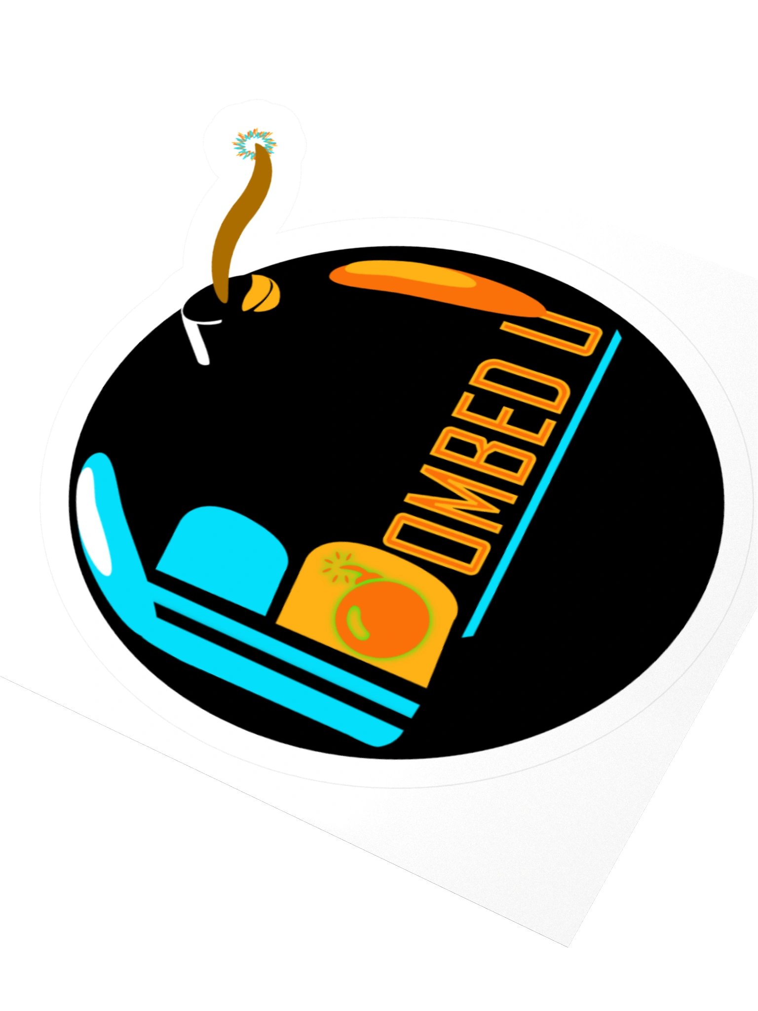 BOMBED U Logo Sticker product image (3)