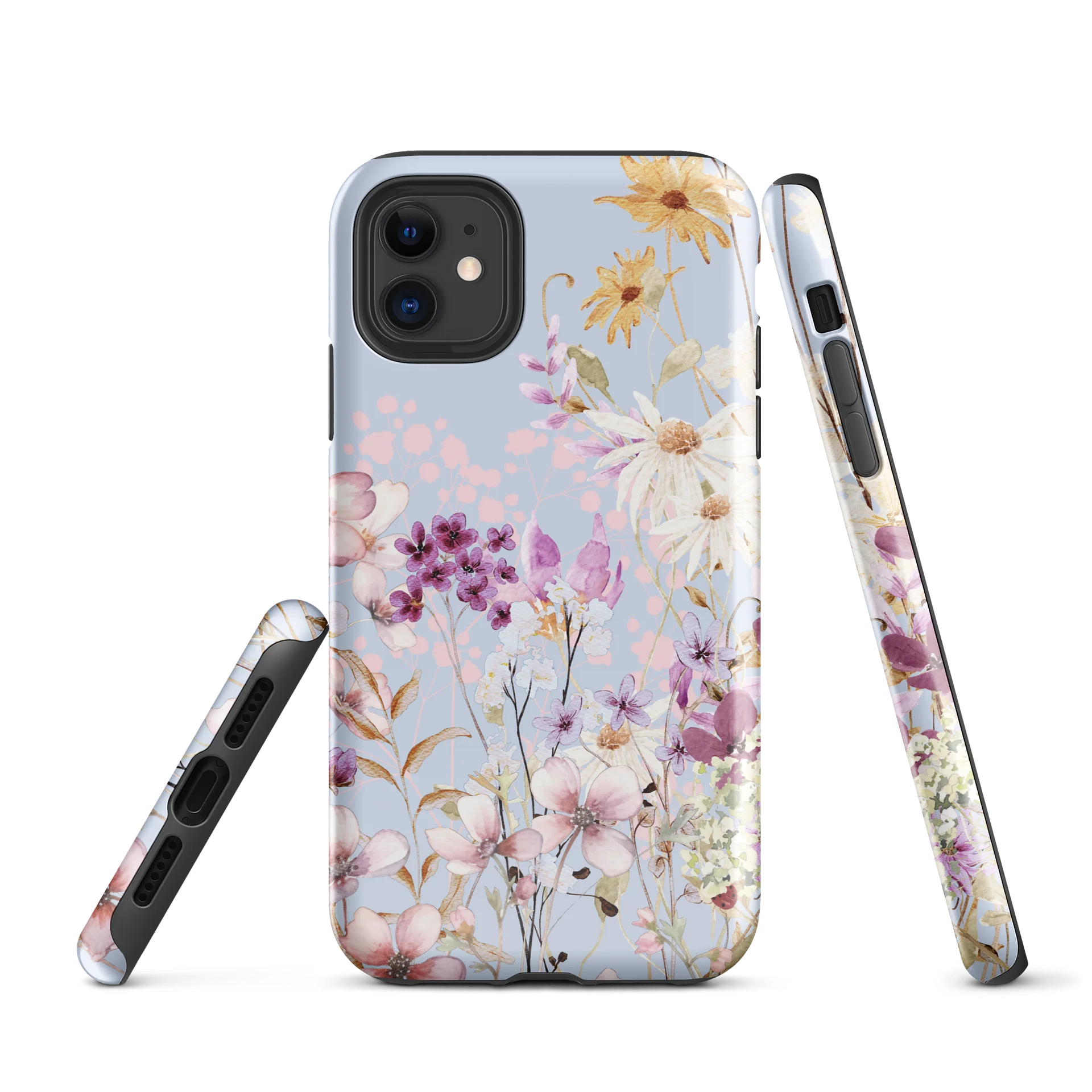 Floral Symphony Blue iPhone® Tough Case product image (1)