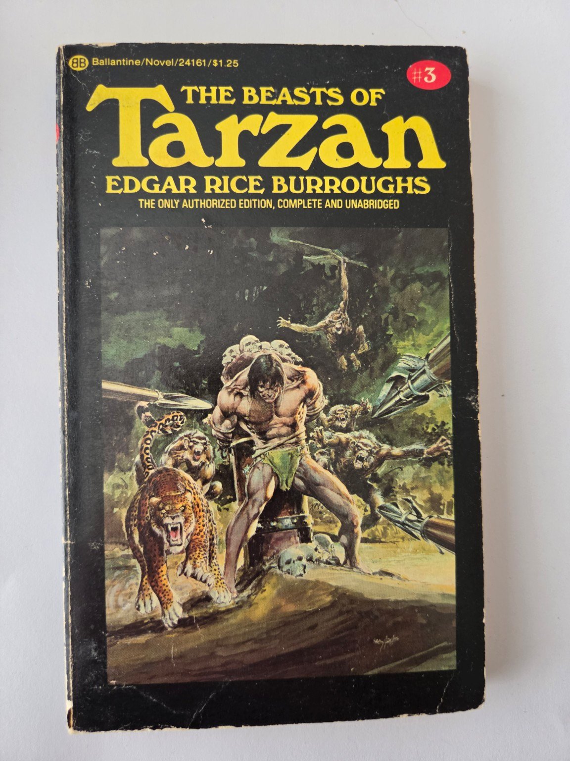 Vintage The Beasts of Tarzan #3 | Edgar Rice Burroughs | Ballantine Paperback product image (1)