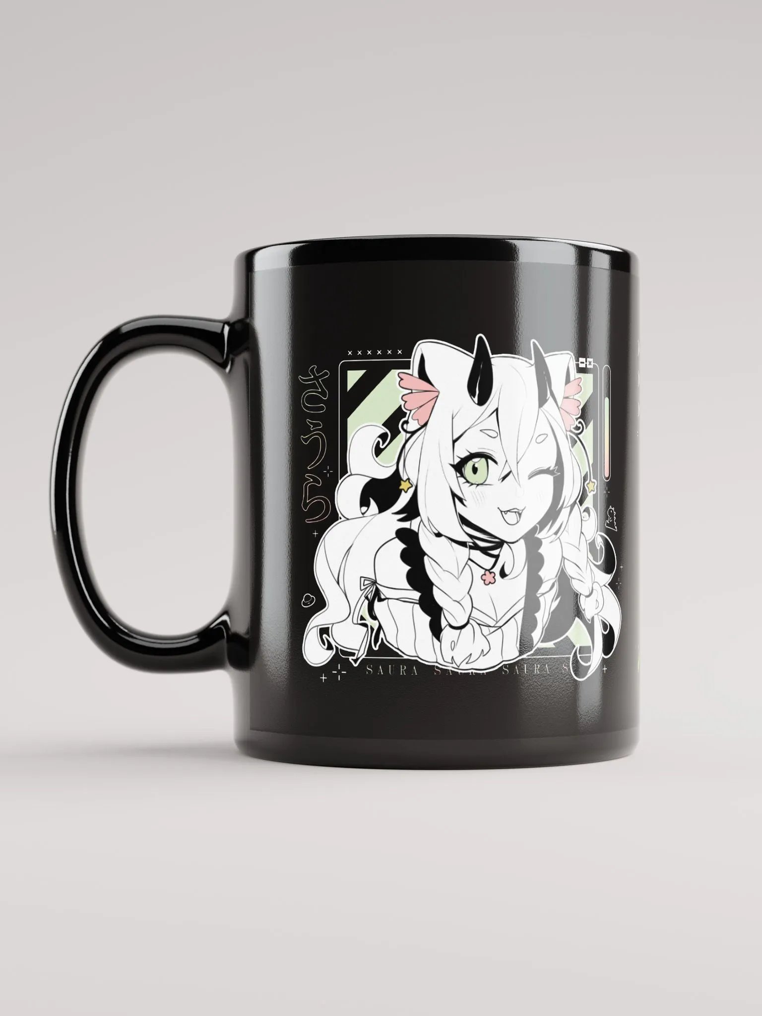 *WINK* Black Glossy Mug product image (6)