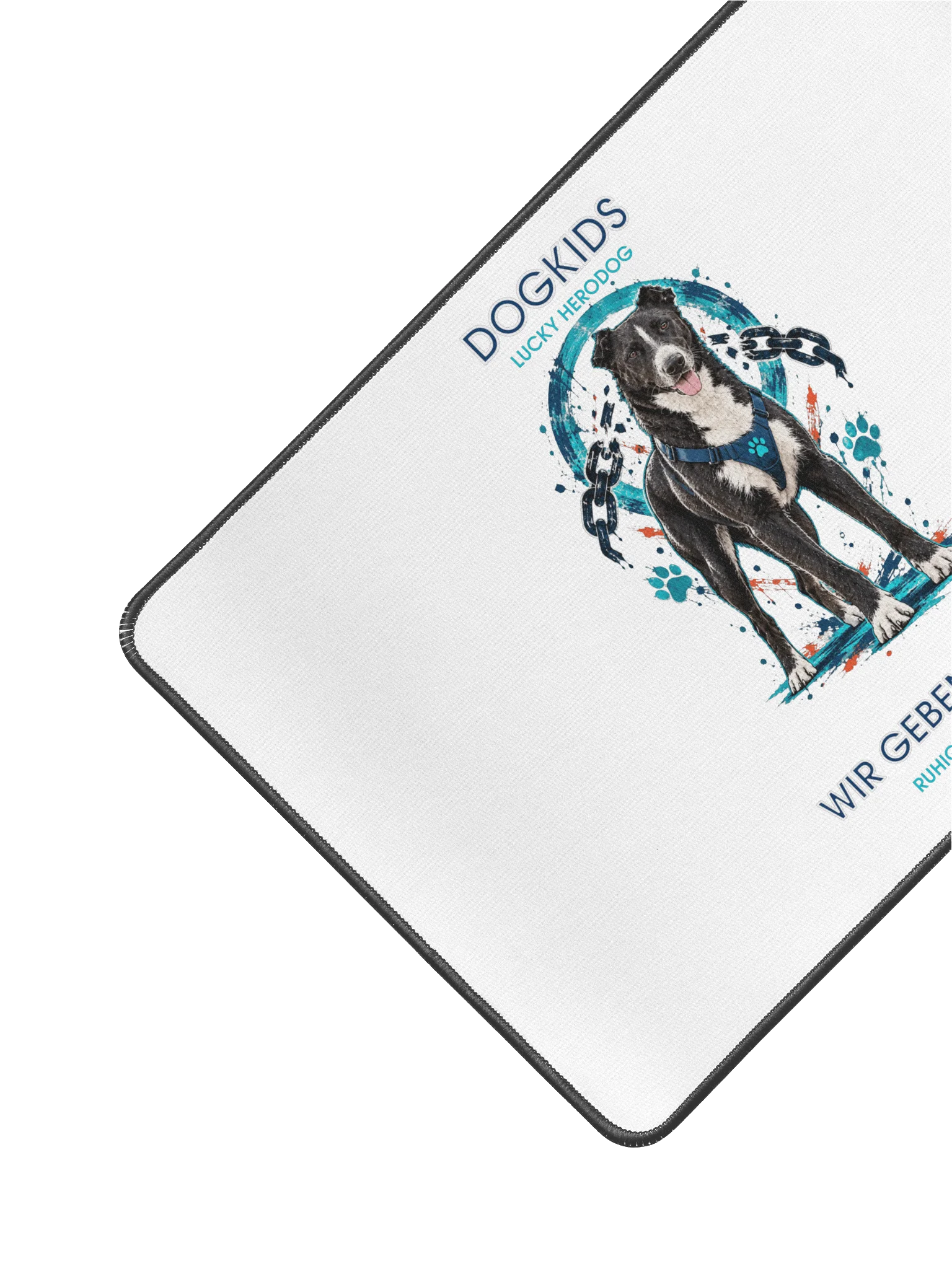 DogKids Wir geben nie auf Schreibtischmatte – Lucky HeroDog product image (2)