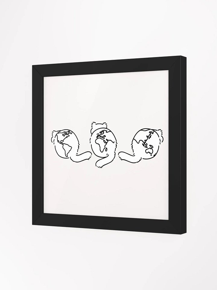 Planet Manul Trio - Framed Print product image (4)