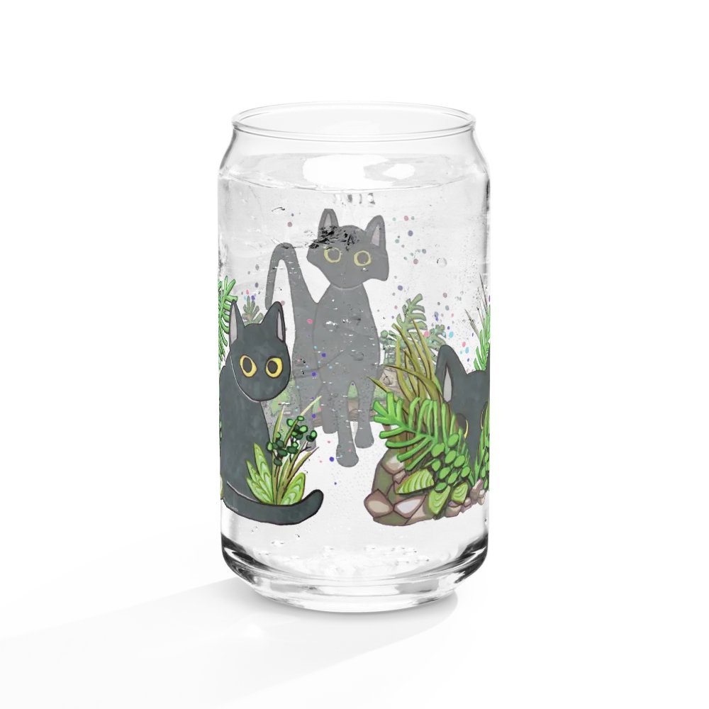 Feline Foliage Family - Can-Shaped Glassware product image (4)