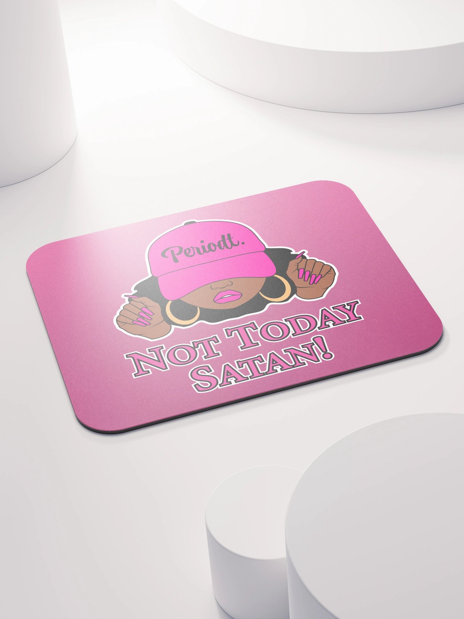 Not Today Satan V1, Pink Mouse Pad product image (4)