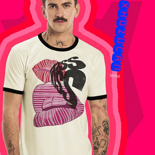 KISS KISS | unisex | ringer t-shirt