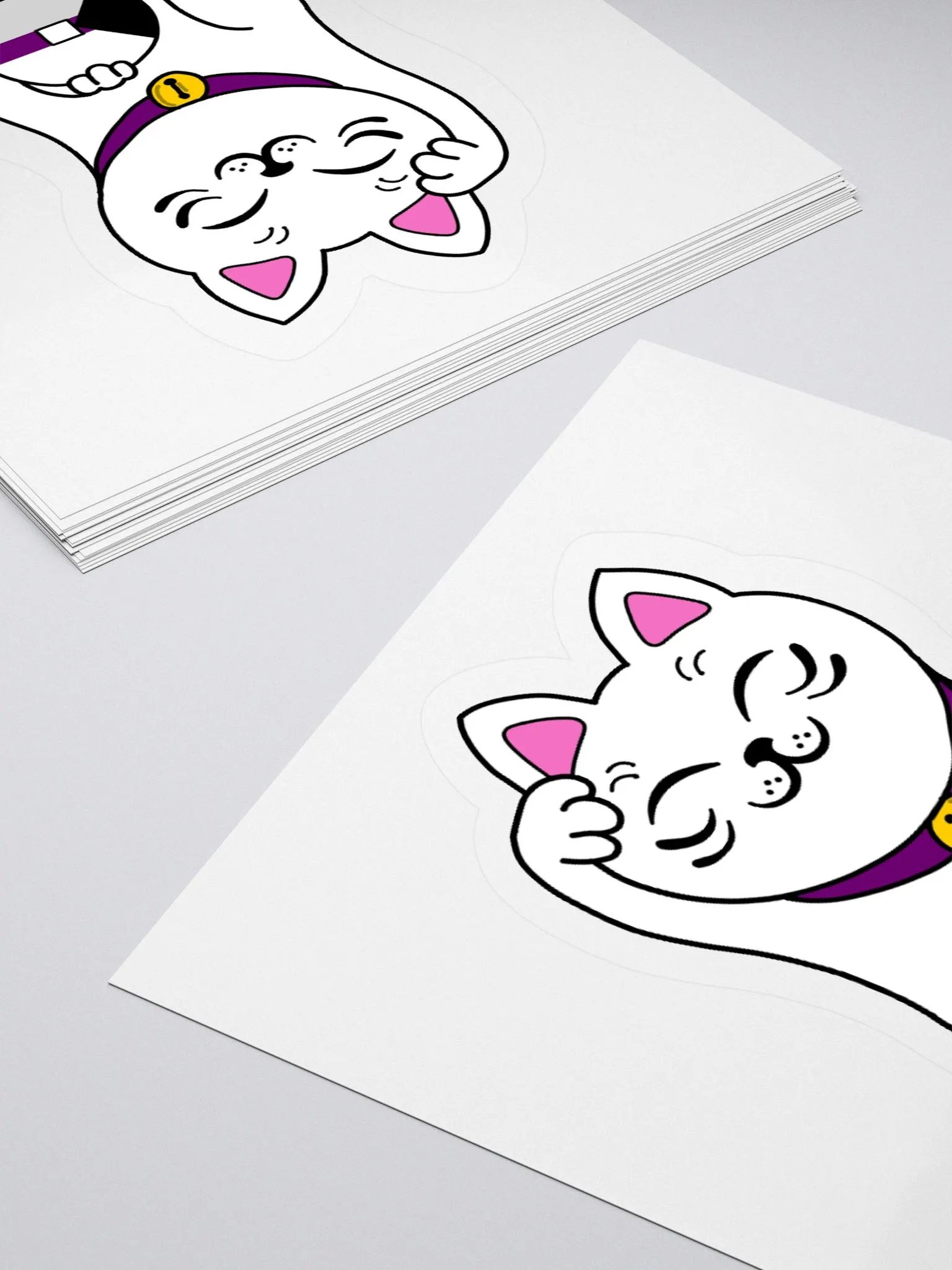 Maneki neko demisexual pride sticker product image (11)