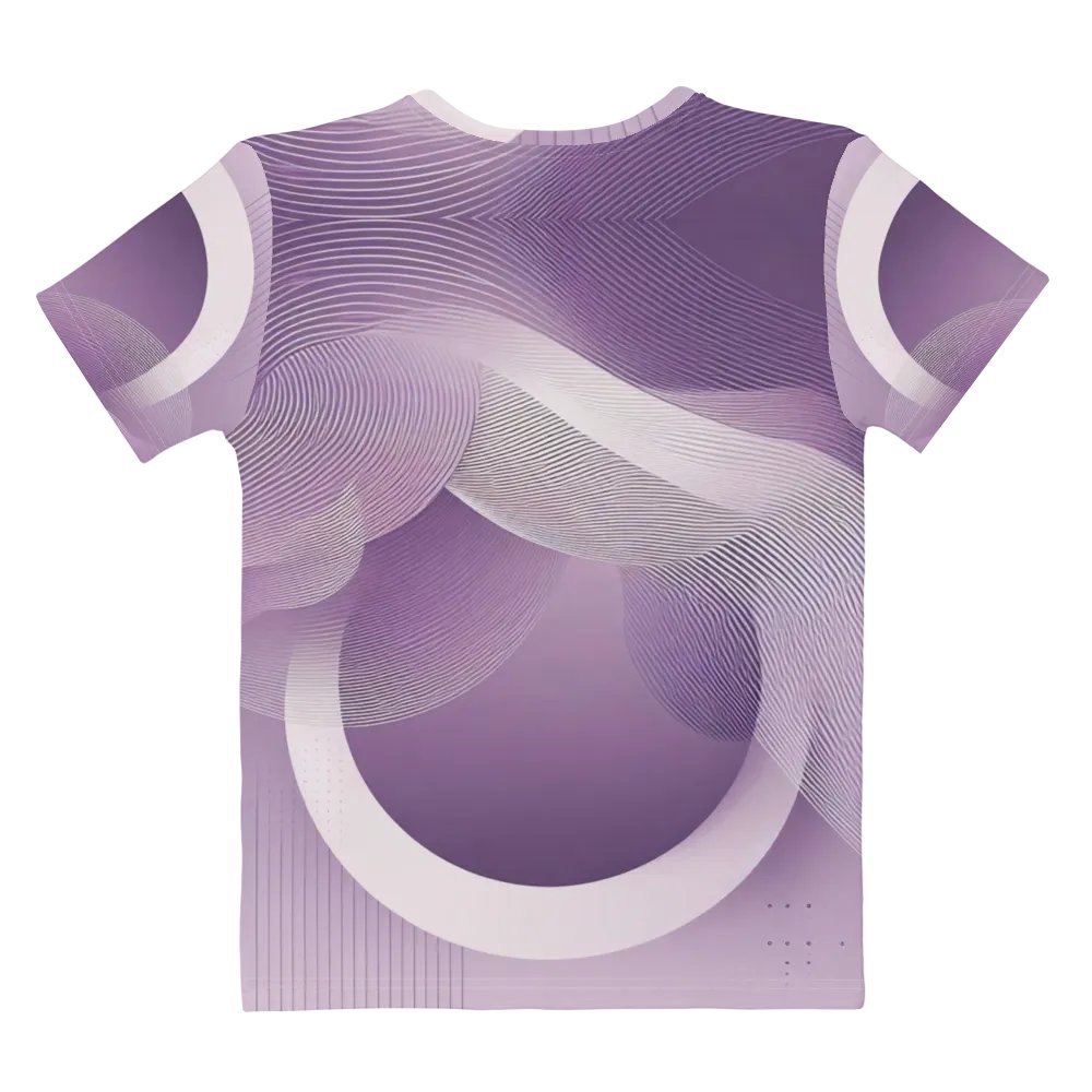 Women's Full-Print-10 Violet Glitch Tee product image (6)