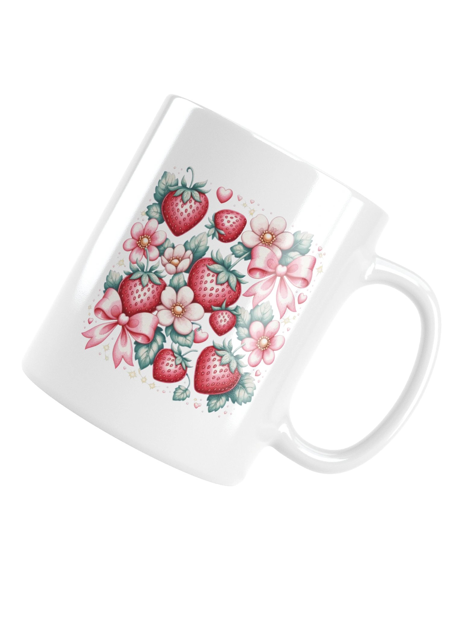 Sweet Strawberry Hearts Valentine Coffee Mug product image (17)