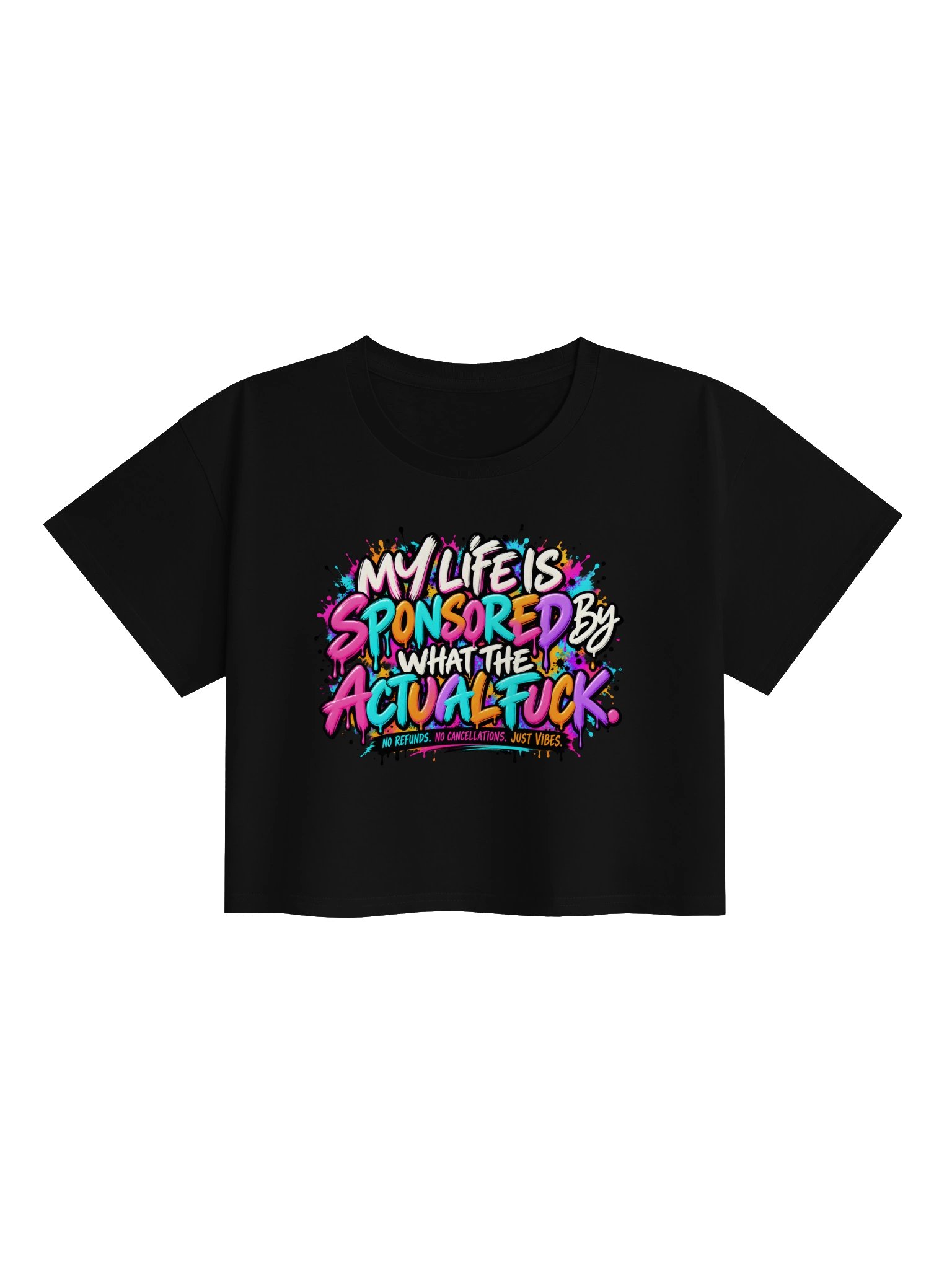 What the Actual F*ck Neon Crop Tee product image (1)