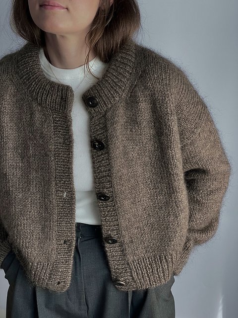 Mono_Boxy Cardigan Knitting Pattern product image (1)