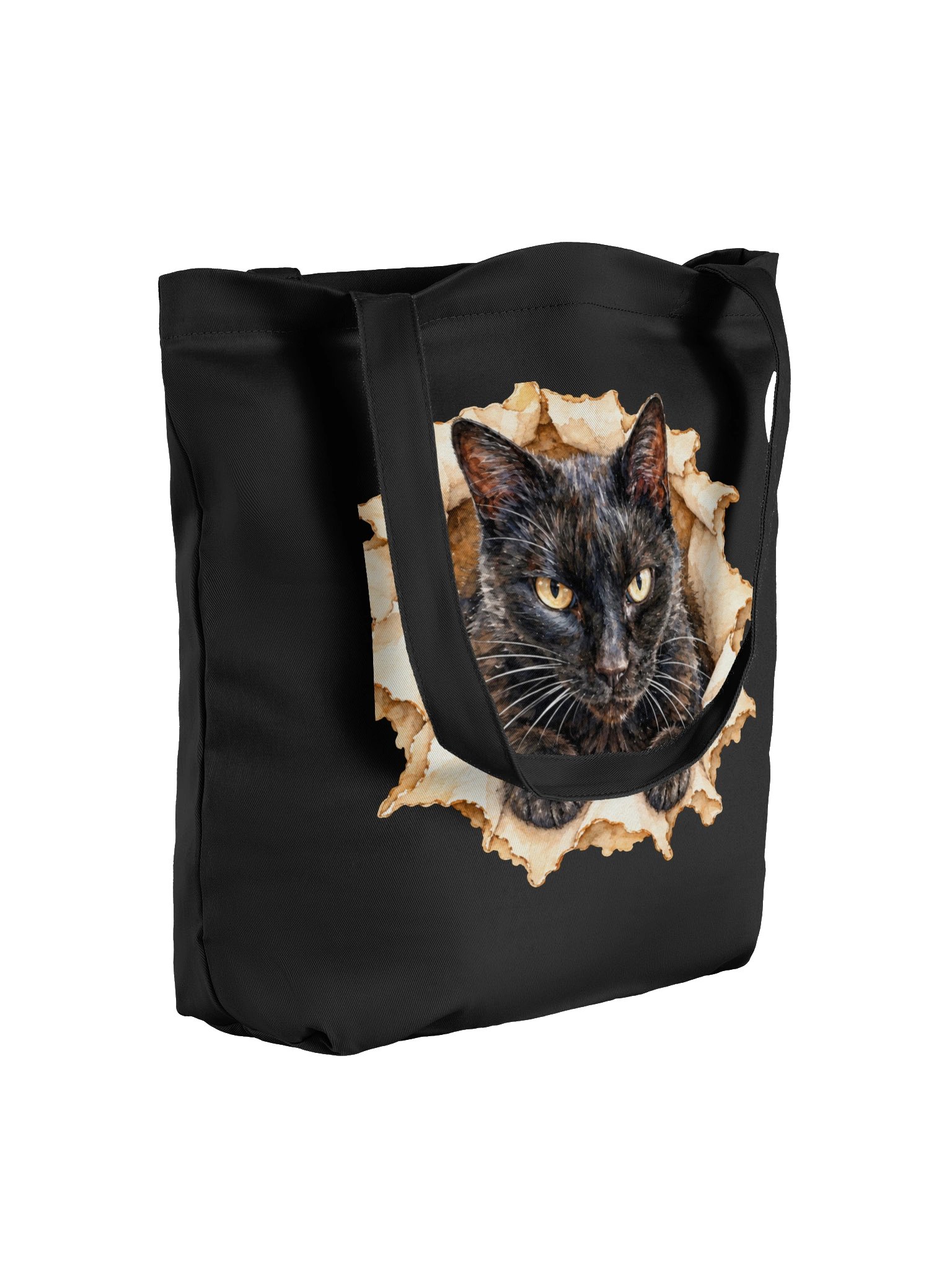 Peekaboo Black Cat Front and Back Tote Bag product image (7)