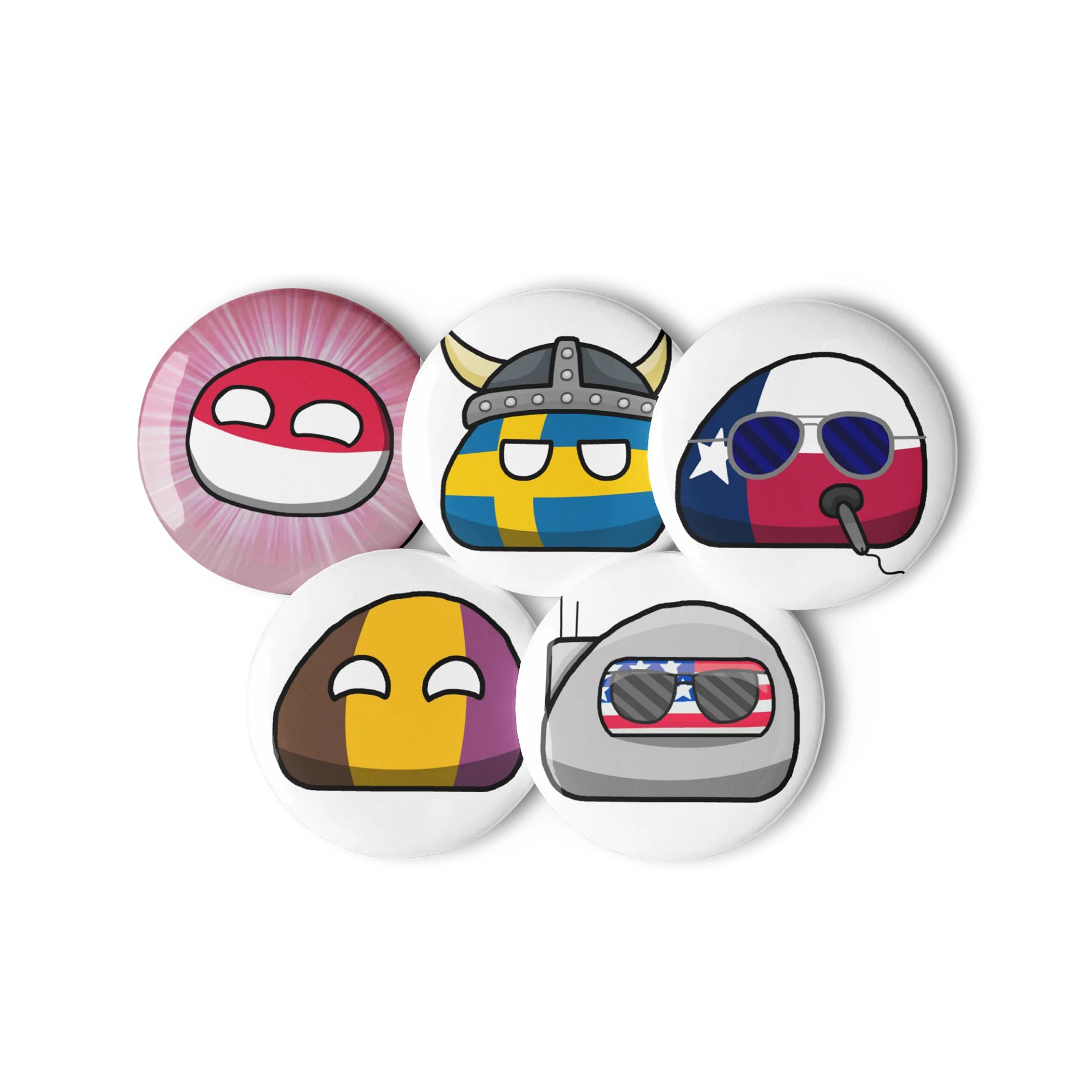 Polandball Official Pin Set product image (2)