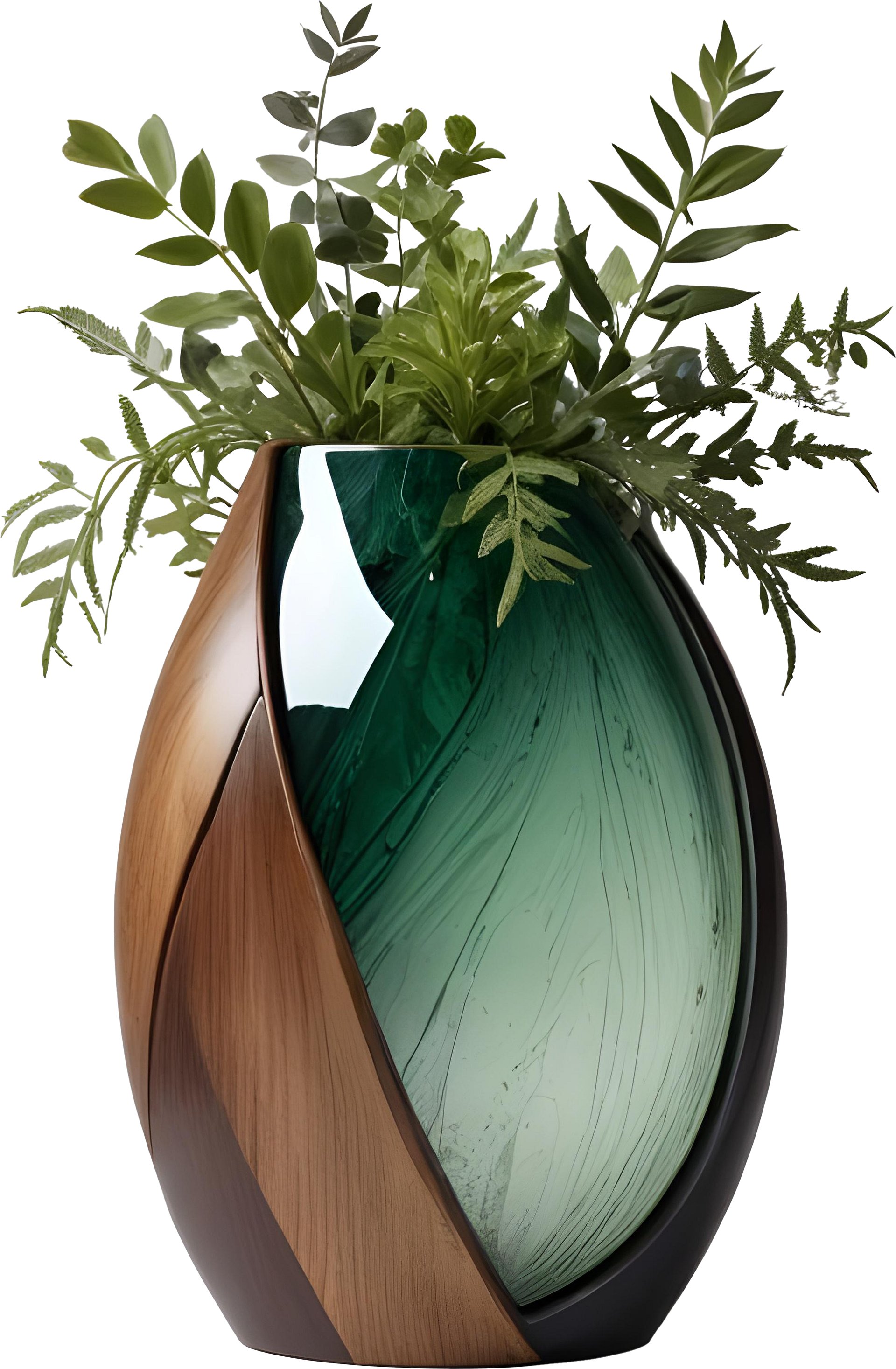 Luxe Botanique – Art Deco Vase PNG product image (1)