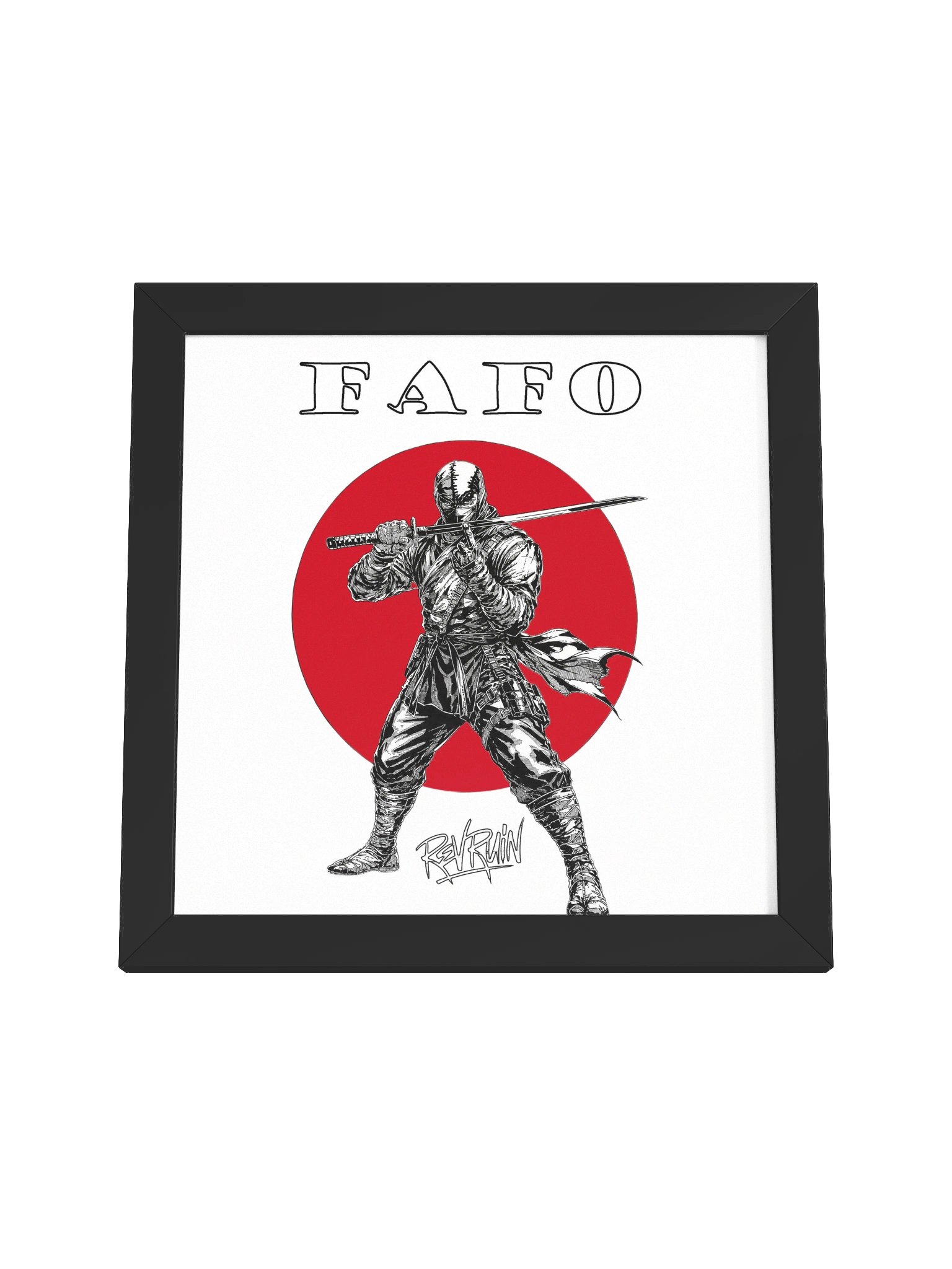 Go Ninja Go FAFO Framed Print product image (16)