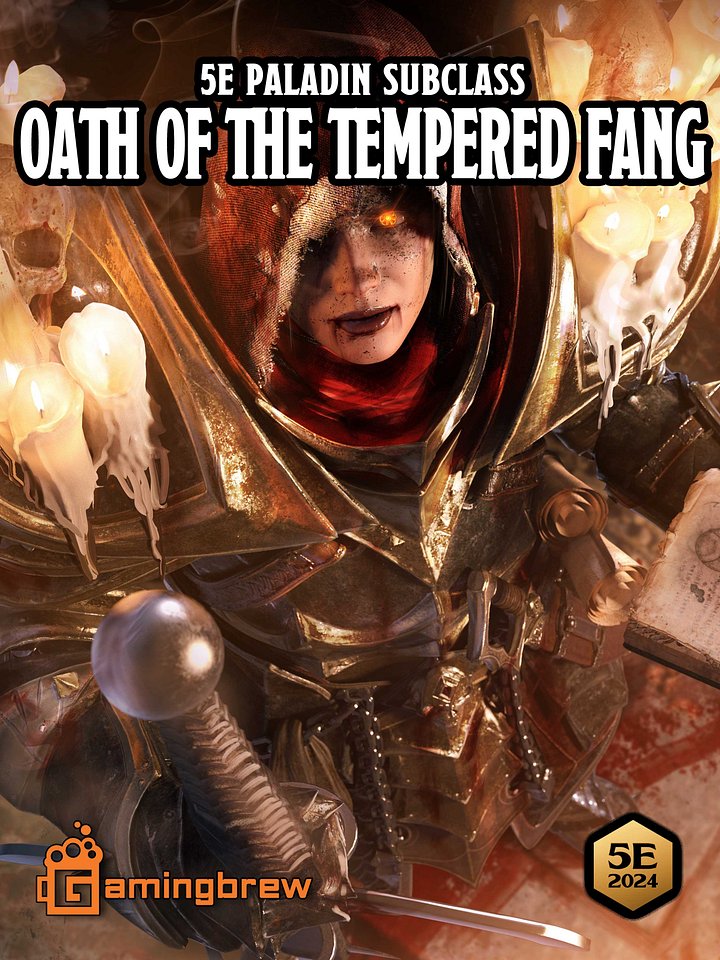 Oath of the Tempered Fang | 5.5E Paladin Subclass product image (1)