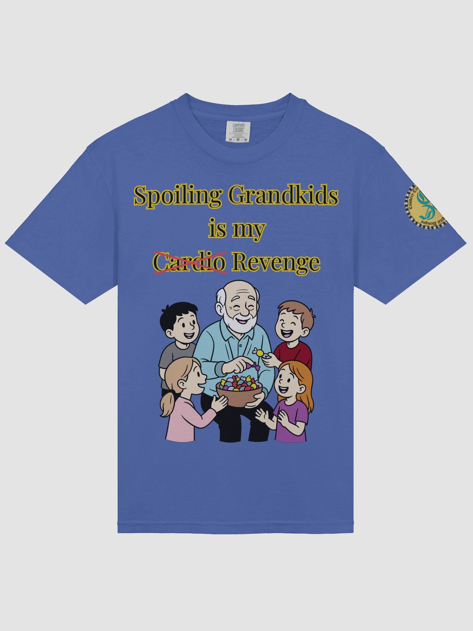Spoiling Grandkids is my Cardio (Male) Comfort Colors Garment-Dyed Heavyweight T-Shirt Colors (2) product image (3)