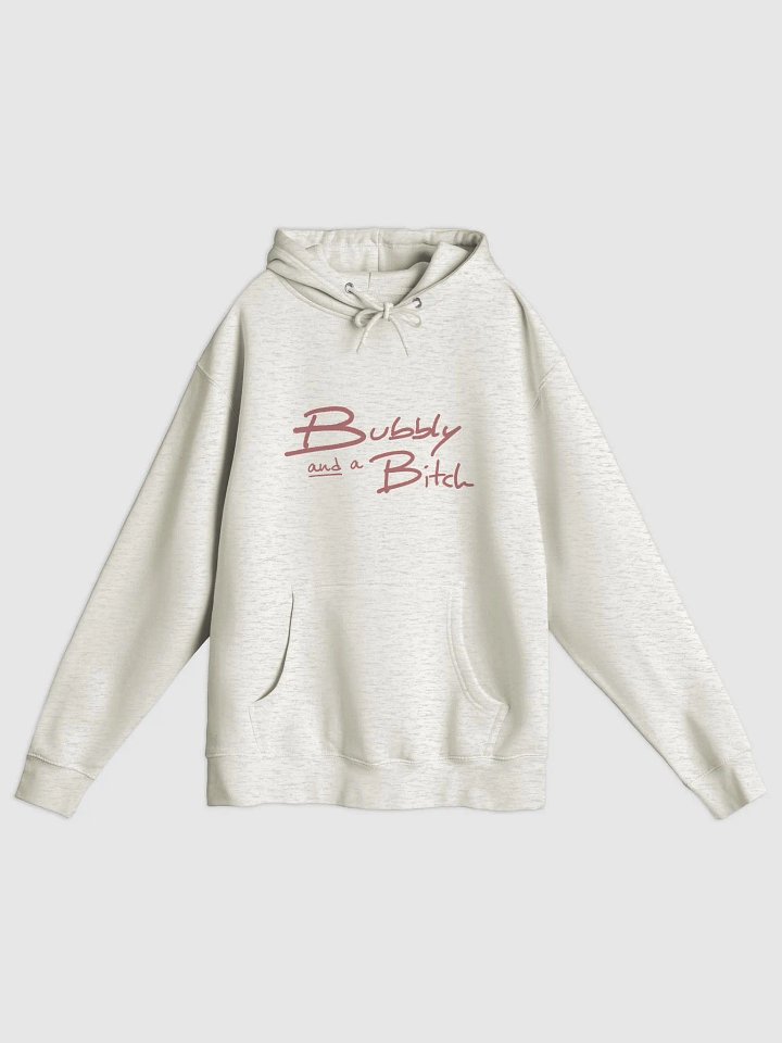 Bubbly and a B*tch (mauve shadow design) printed premium pullover hoodie product image (7)