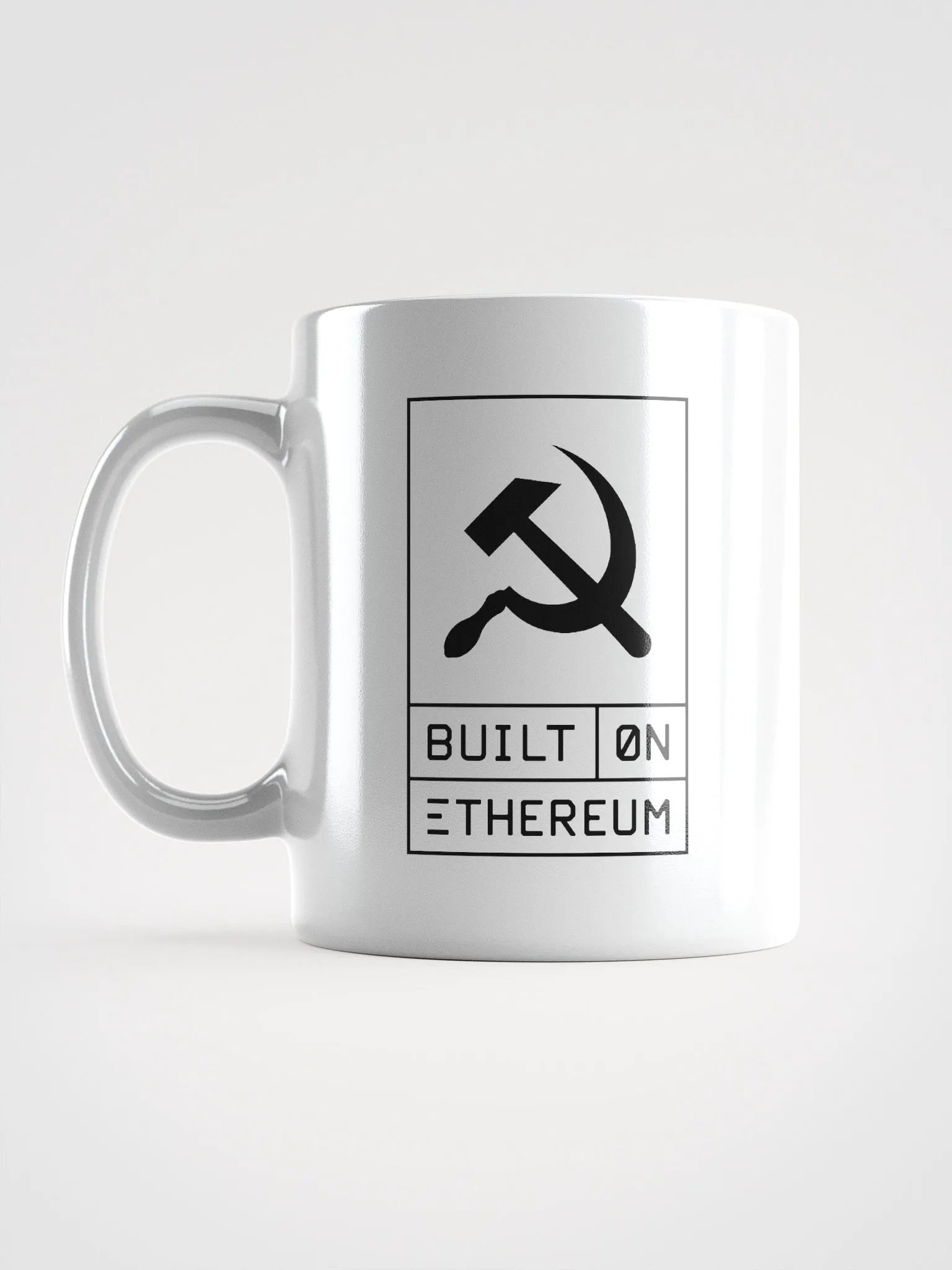Built on Ethereum white mug product image (6)