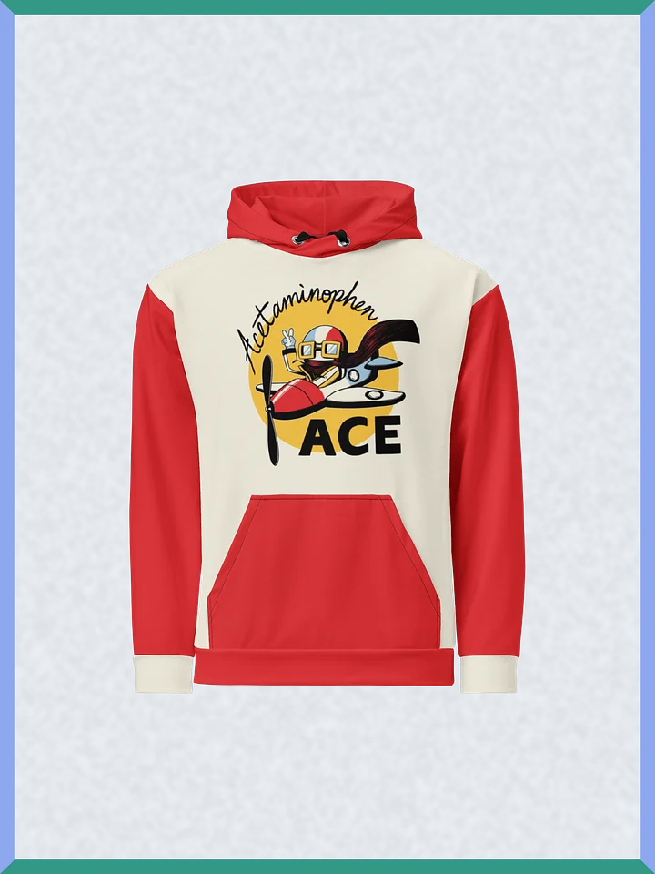 Acetaminophen Ace - Red-Sleeved Pullover Hoodie product image (1)