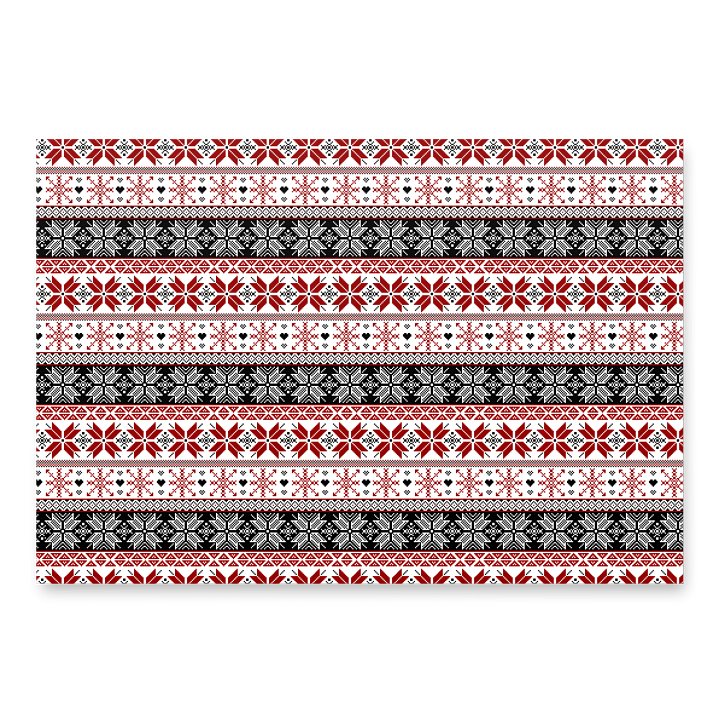 Winter Fair Isle Pattern Wrapping Paper, 3 Pack product image (2)