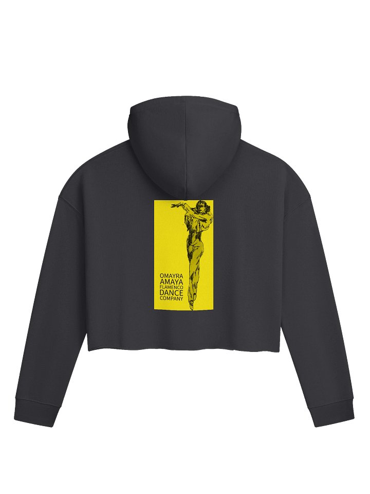 "Carmen" Hoodie cropped Long Sleeve Yellow / Black product image (3)