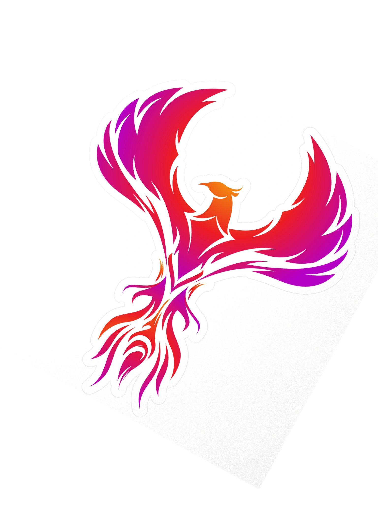 Phoenix Fire Kiss Cut Stickers product image (2)