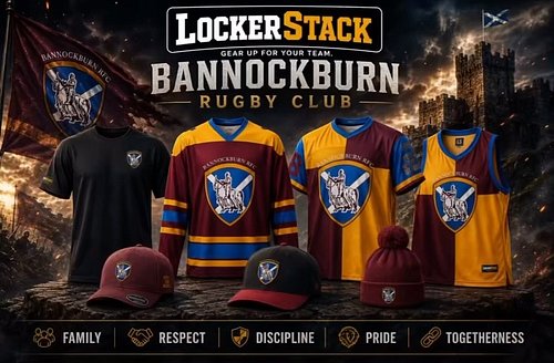 🏉⚔️ THE BANNOCKBURN RFC FAN SHOP IS LIVE ⚔️🏉

Jerseys, tees, and more! 

Gear up and back the club. Link in bio 🔗

#Bannockbu...