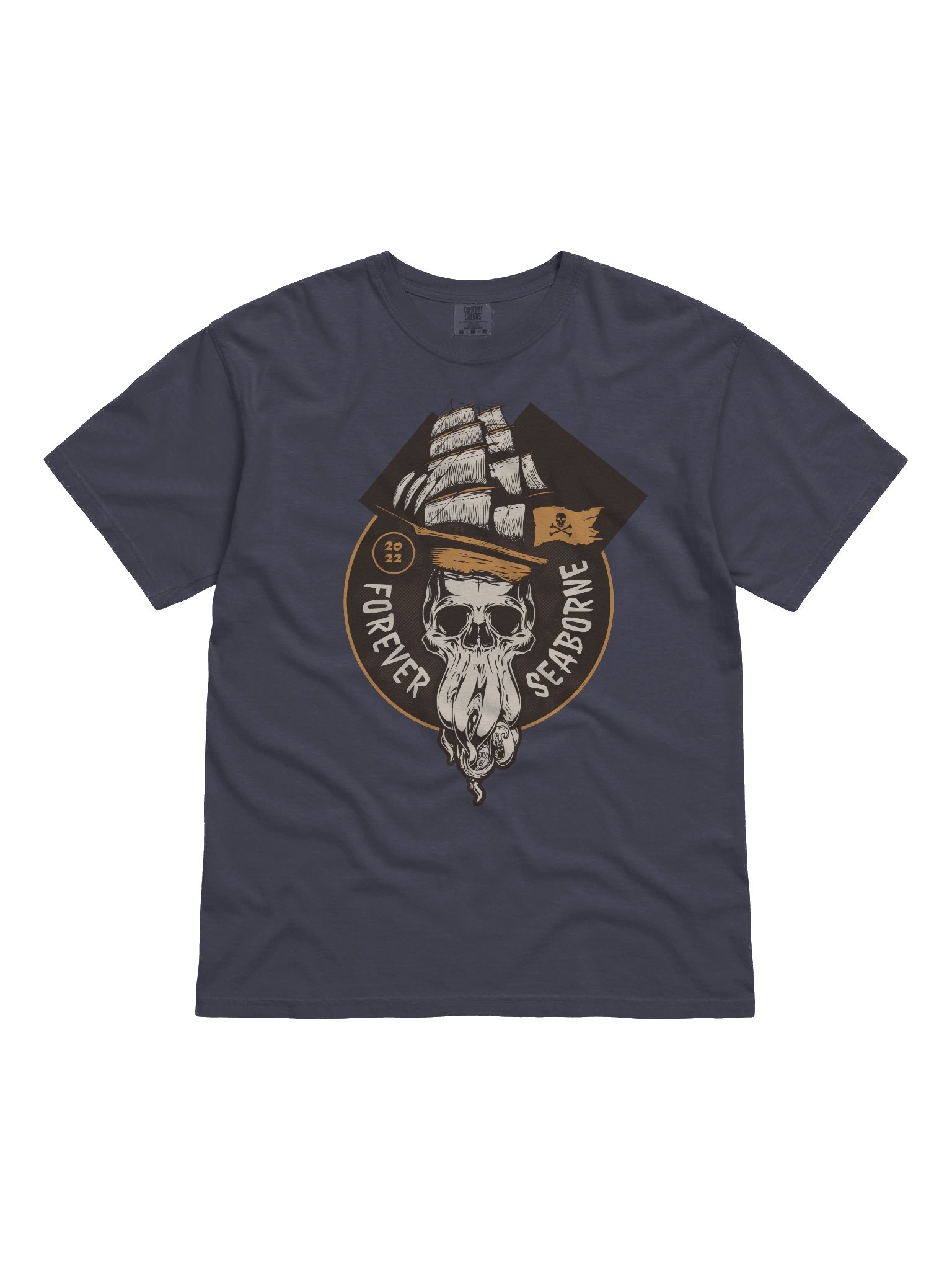 Trendy Pirate Octopus Skull T-Shirt for Streetwear Fashion product image (5)