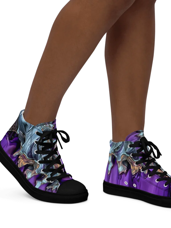 Women's Purple Metallic Fusion High Tops product image (1)