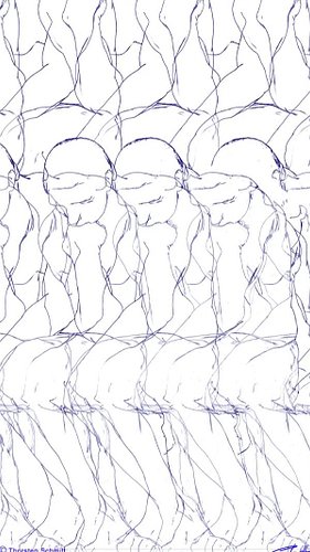 My Art is 3D. It's a stereogram design. Unfocus your eyes to see the 3D image of this optical illusion. Can you see it?
#arti...