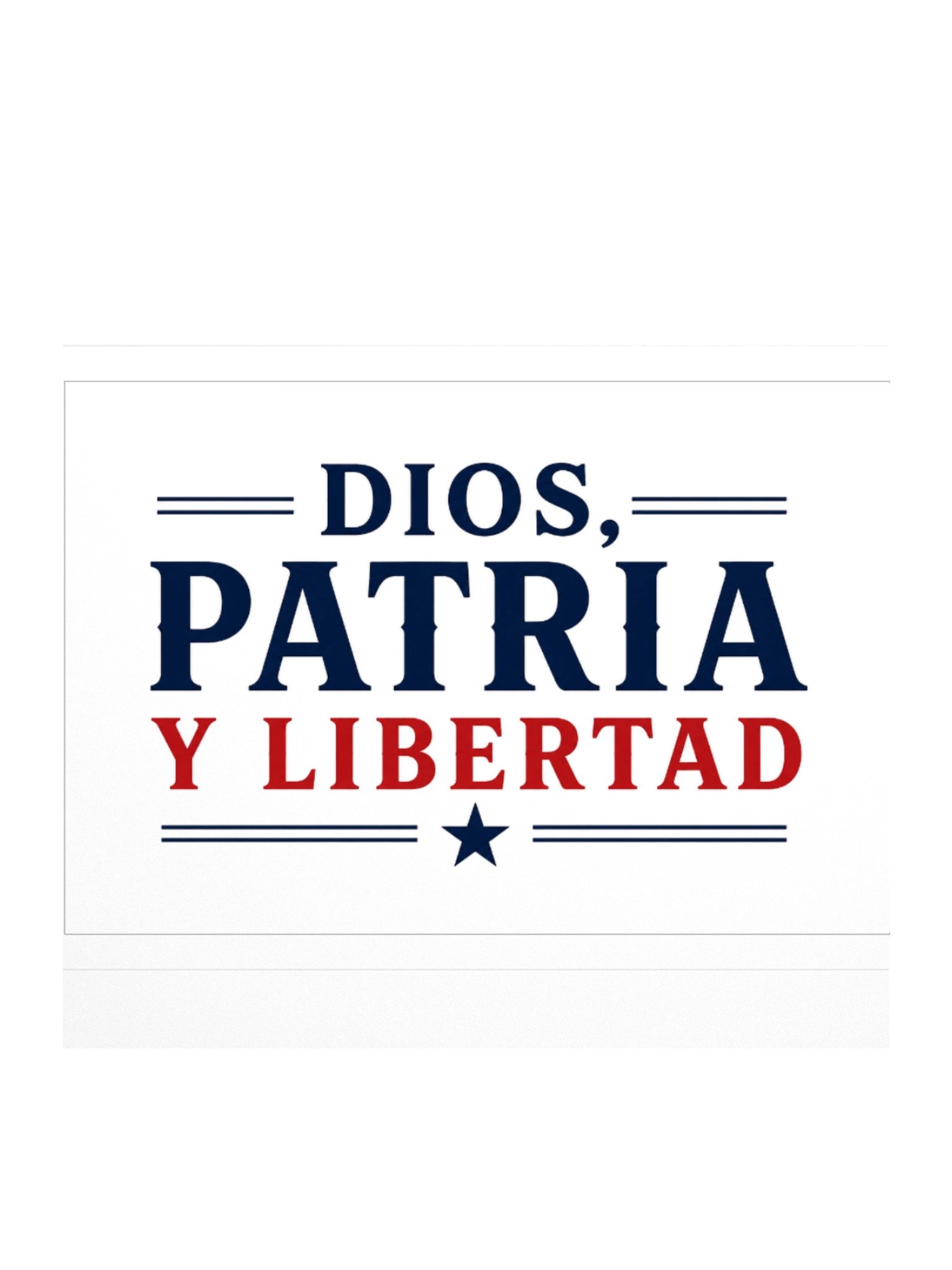 sticker Dios Patria y Libertad product image (1)