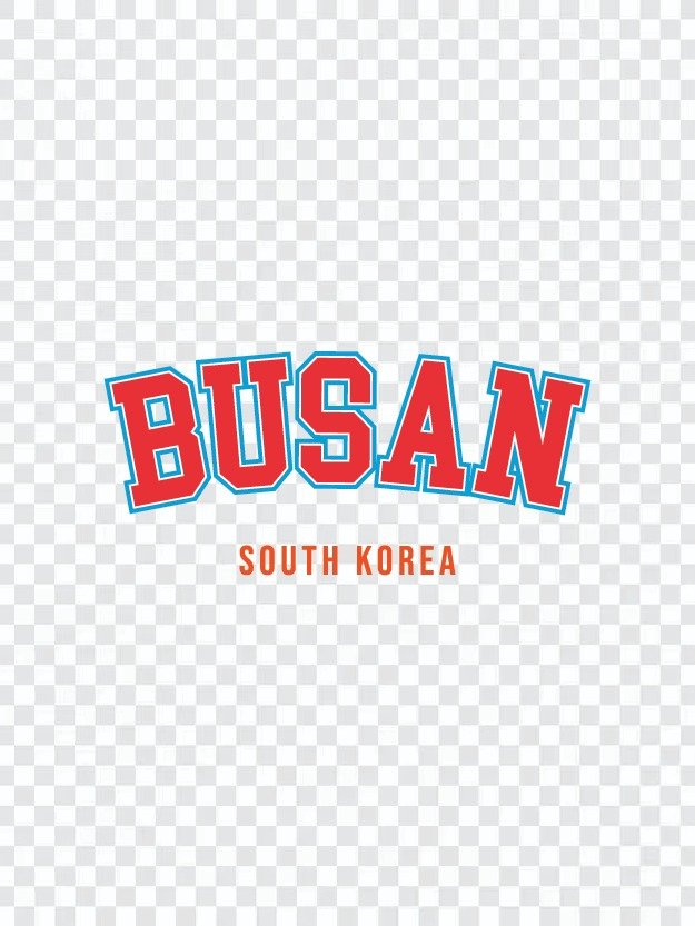 Busan South Korea Varsity Typography Set | 부산 바시티 타이포그라피 벡터 디자인 product image (7)