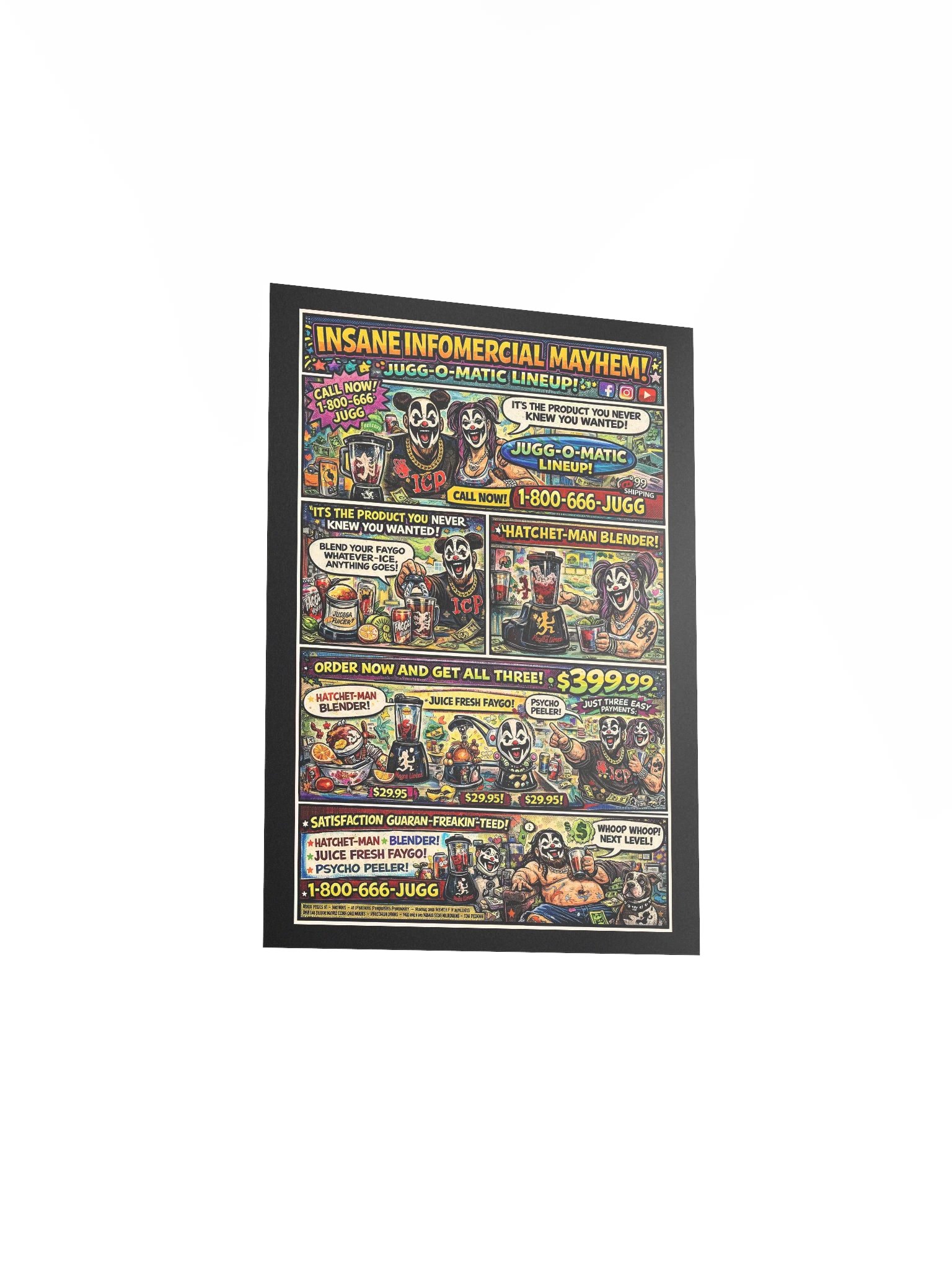 📺 Insane Infomercial Mayhem – 5x7 Matte Poster product image (3)