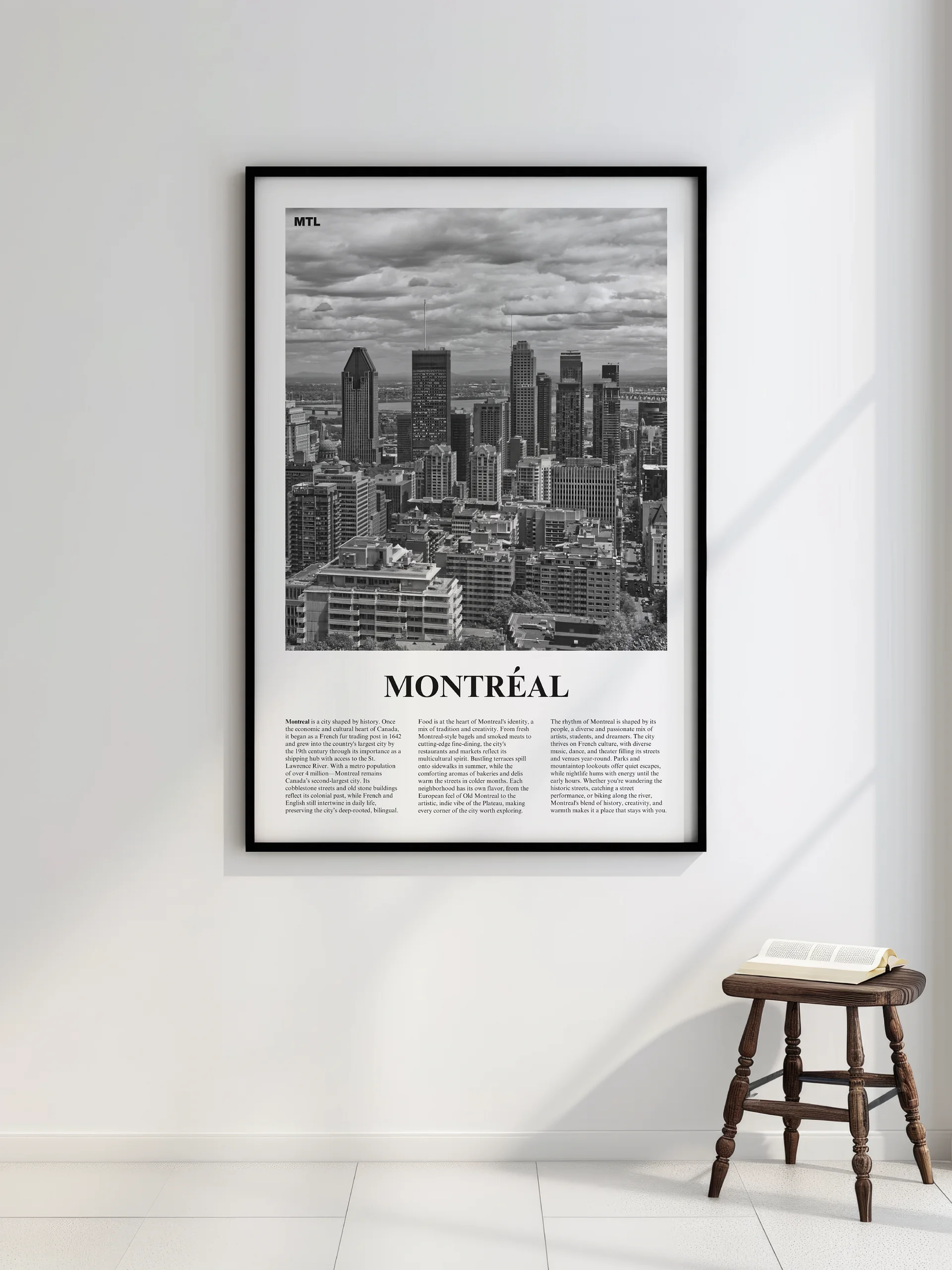 Montreal 01 Newspaper Poster | Framed product image (2)