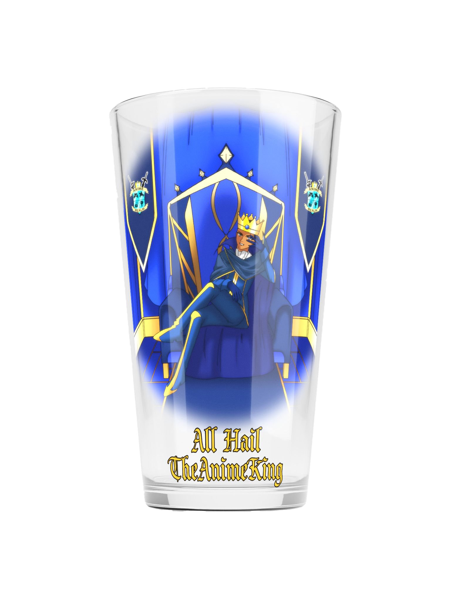 All Hail TheAnimeKing Shaker Pint Glass product image (1)