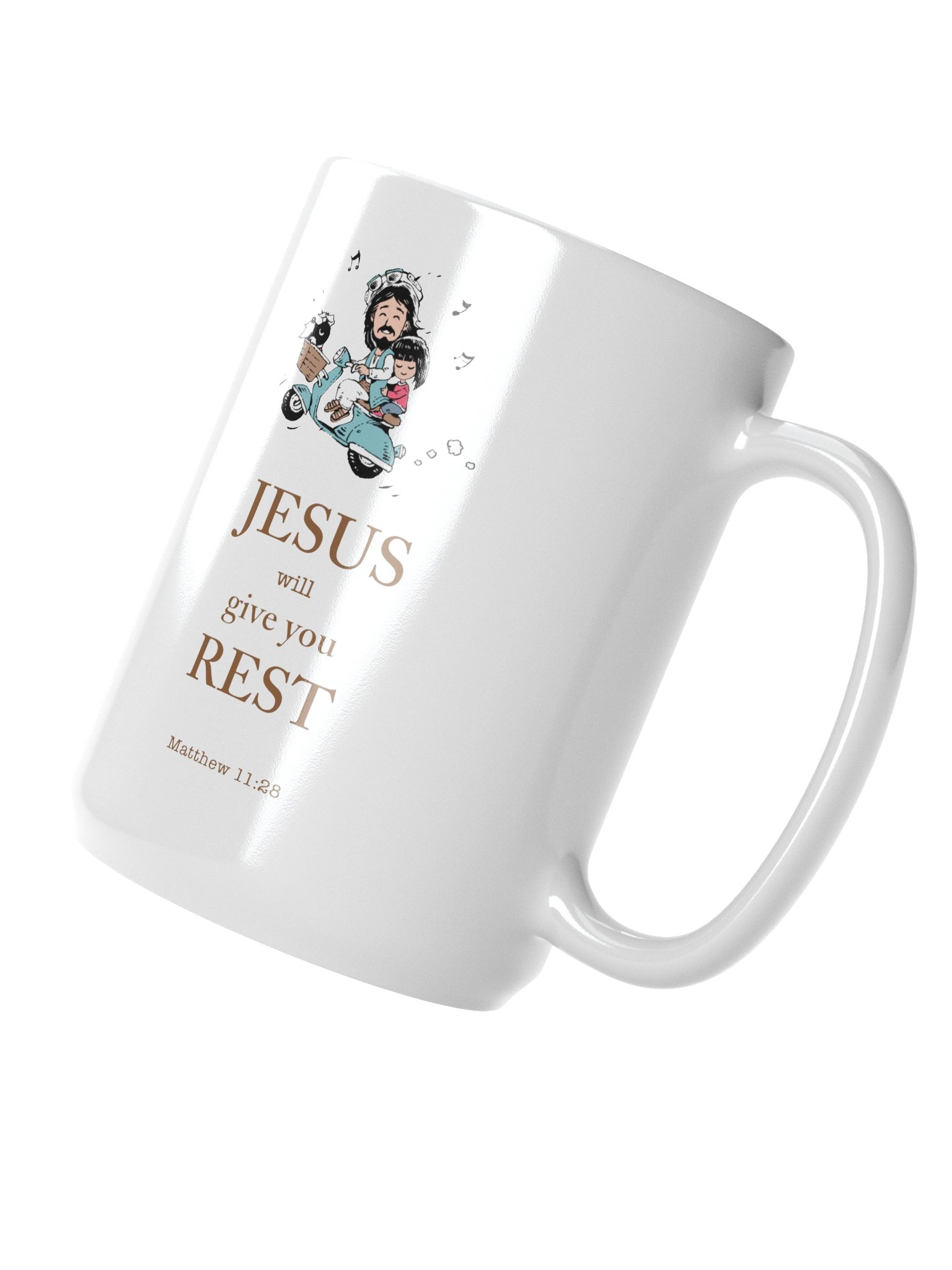 "Jesus will give you rest" mug product image (6)