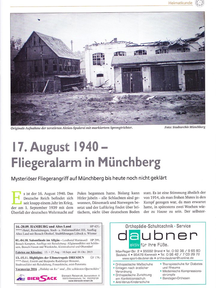 Der Fliegerangriff auf Münchberg product image (1)