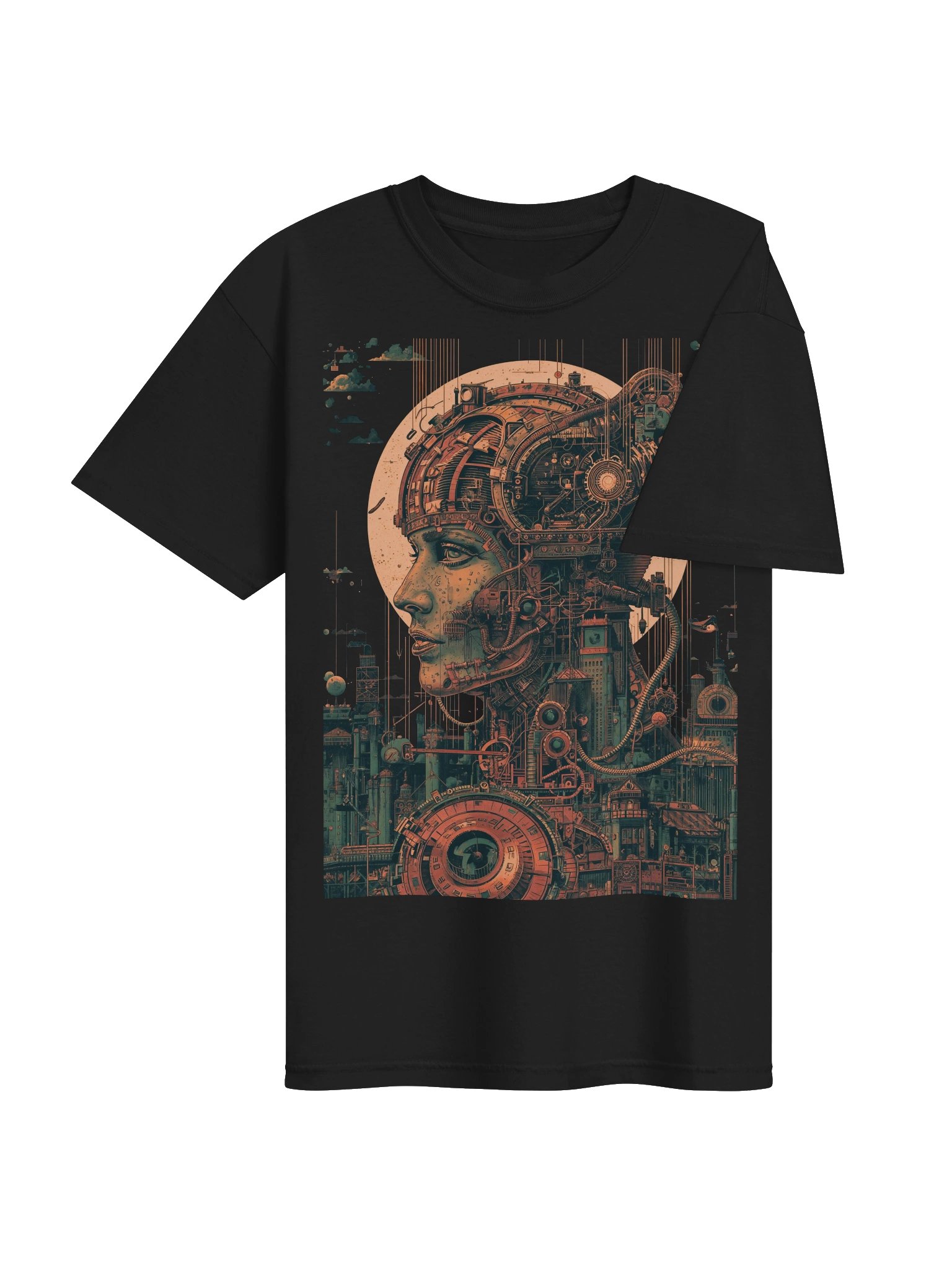 Cybernetic Muse Sci-Fi Heavyweight Shirt product image (7)