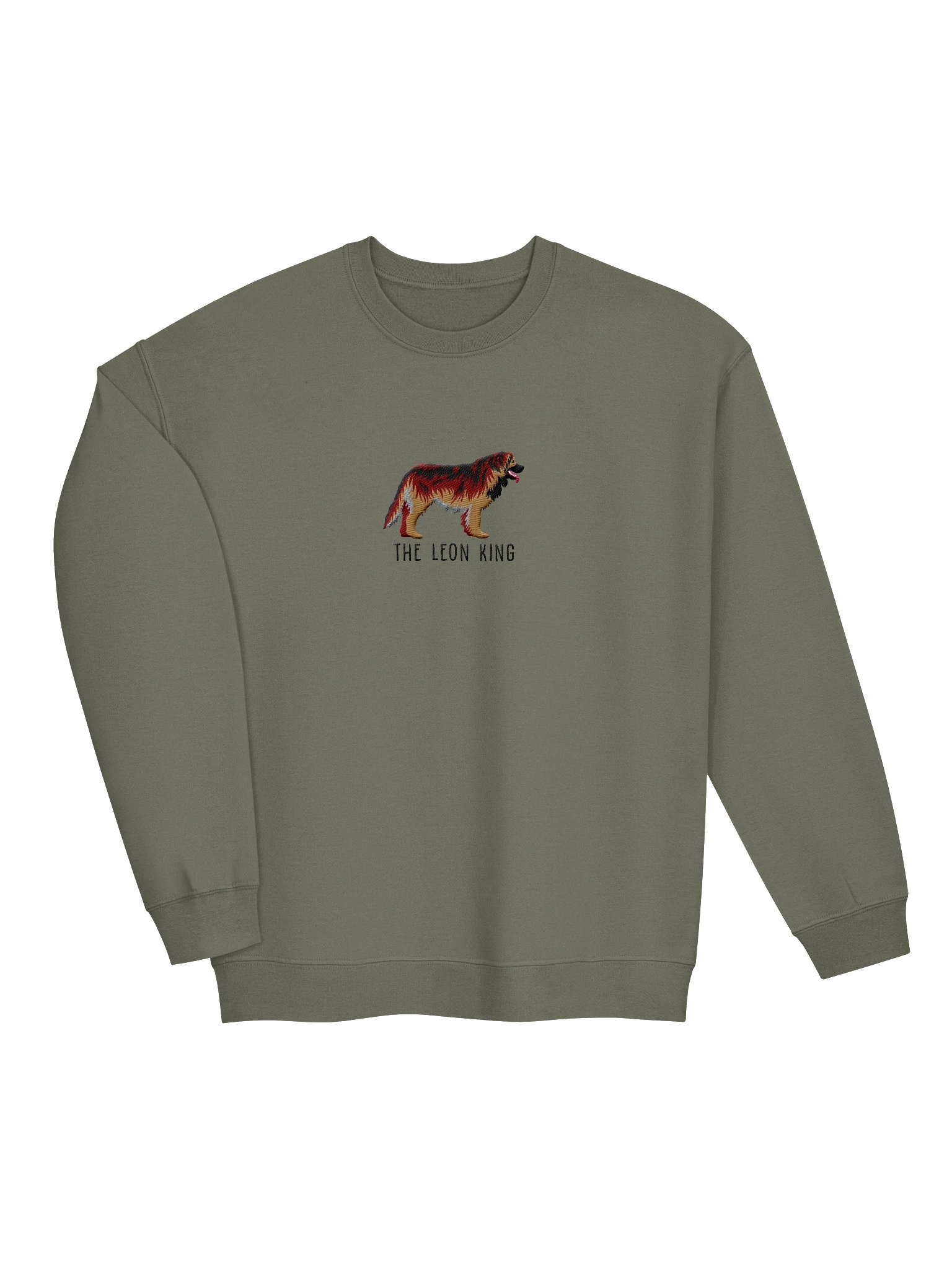 The Leon King Sweatshirt (Embroidered) of a Leonberger(BlackTan) product image (6)