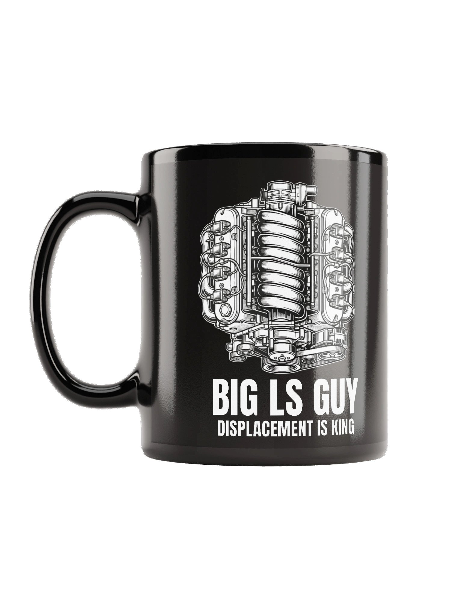 BIG LS GUY — "Displacement is King" Ceramic Mug product image (1)