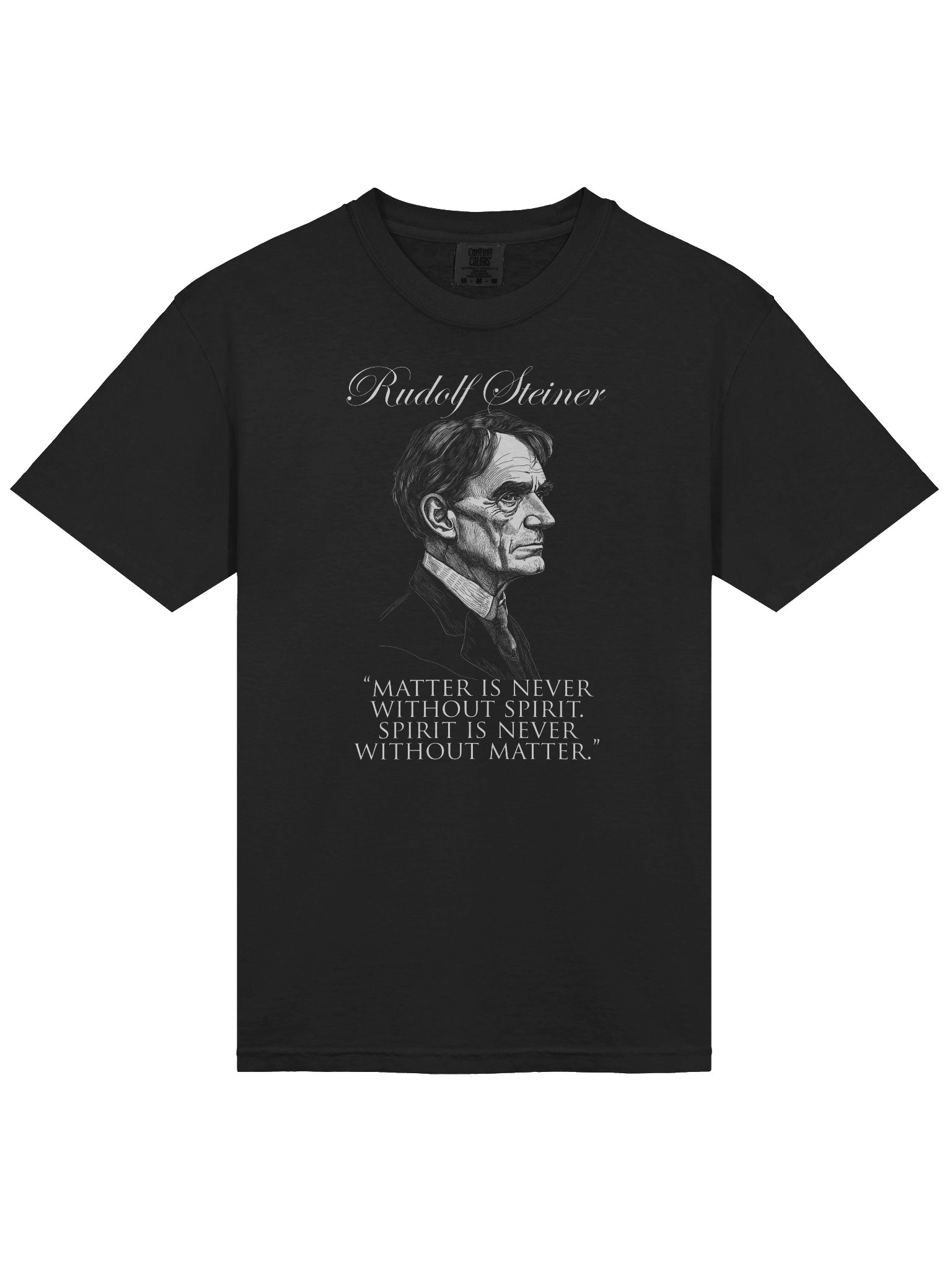 Rudolf Steiner - Matter Spirit Quote, Anthroposophy, Philosophy, Esoteric, Occult T-Shirt product image (3)