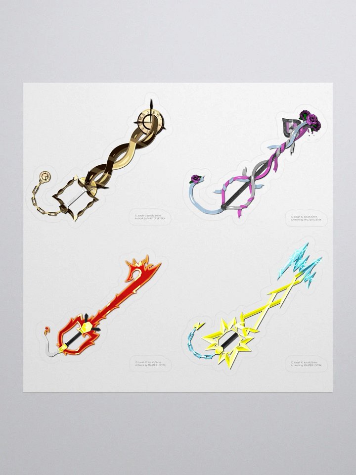 Custom Keyblade Sticker Sheet 7 - Neo Unicornis (1) product image (1)