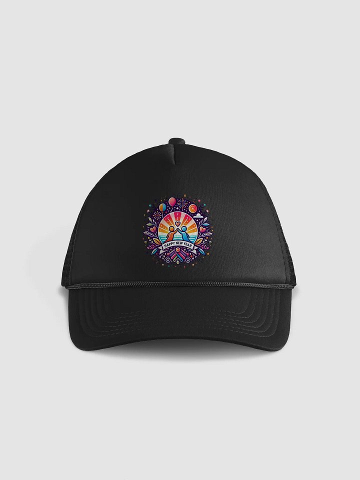 Cheerful New Year Foam Trucker Hat product image (1)