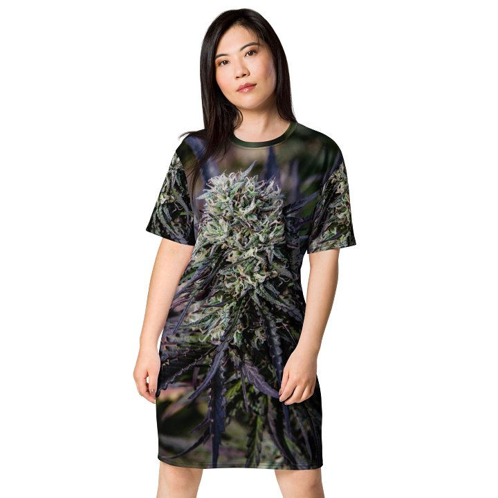 Royal Purple Print All Over Shirt Dress product image (1)