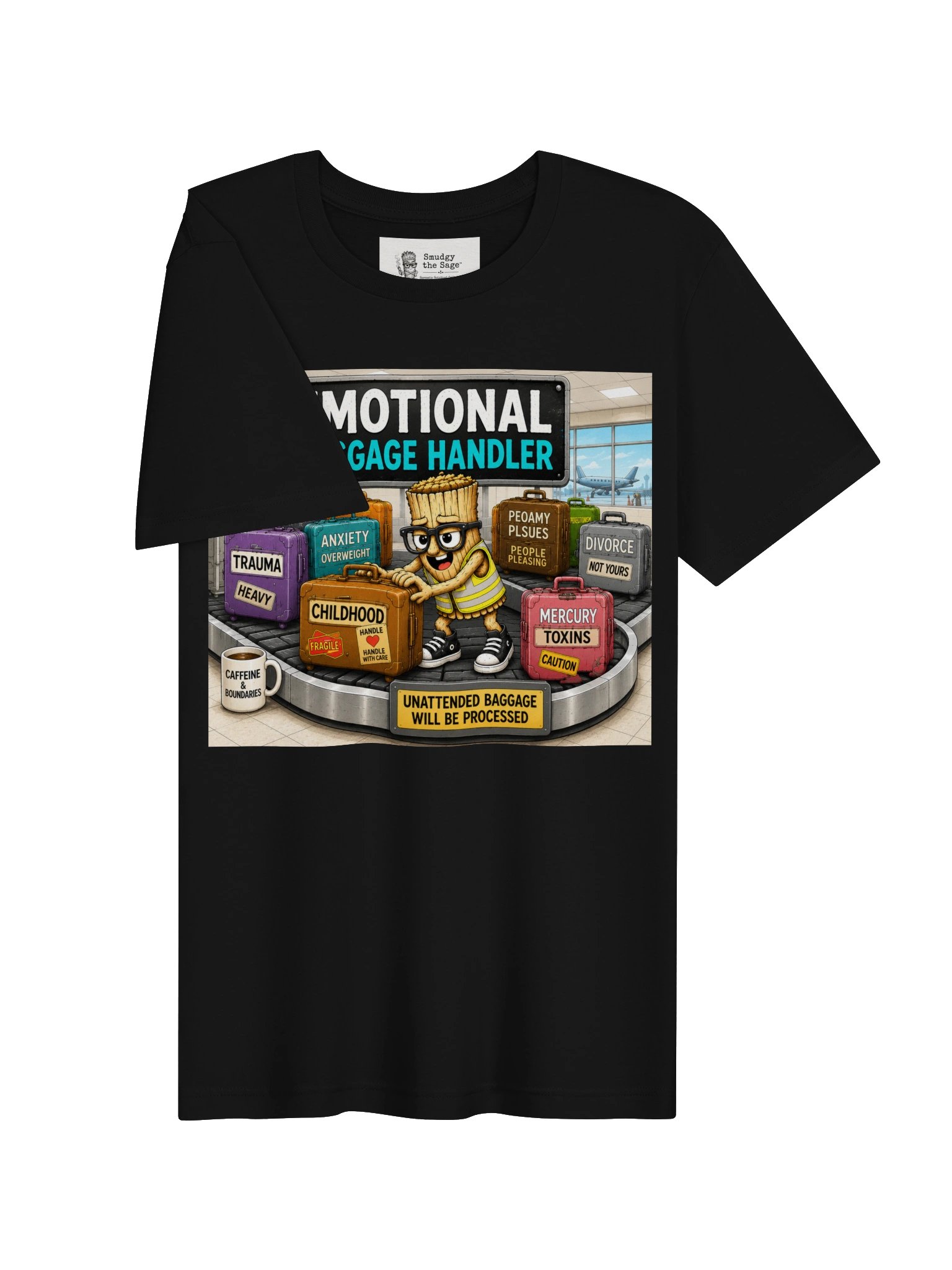 Smudgy the Sage: Emotional Baggage Handler T-Shirt product image (3)
