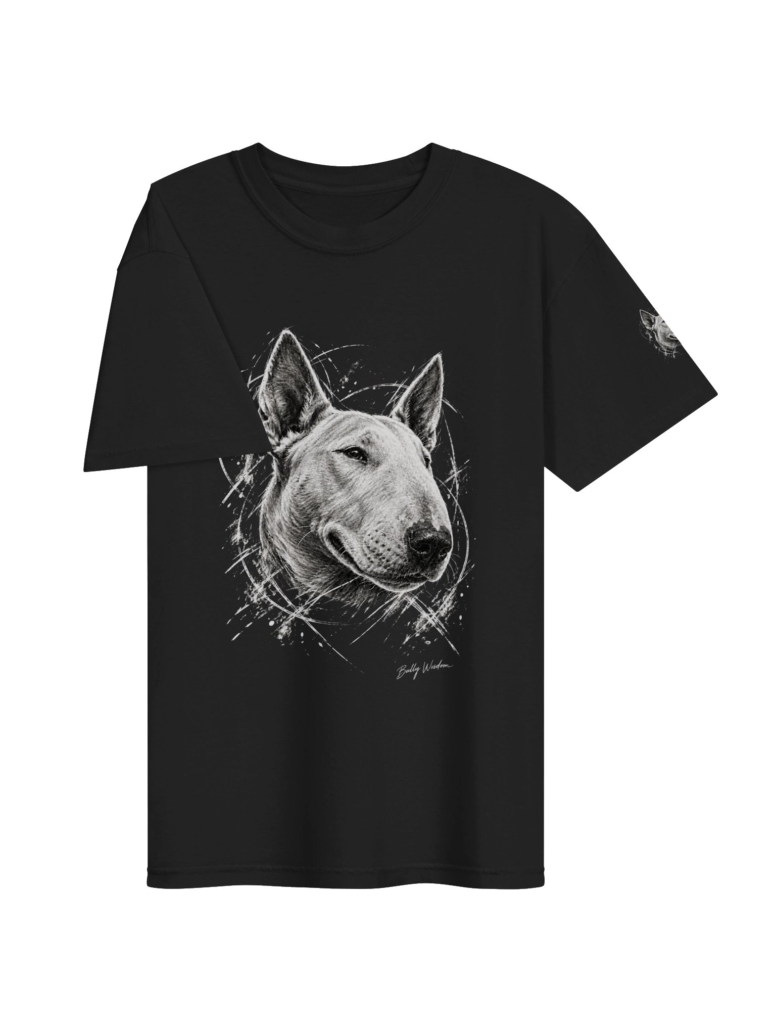 Bull Terrier Chalk Portrait Tee product image (3)