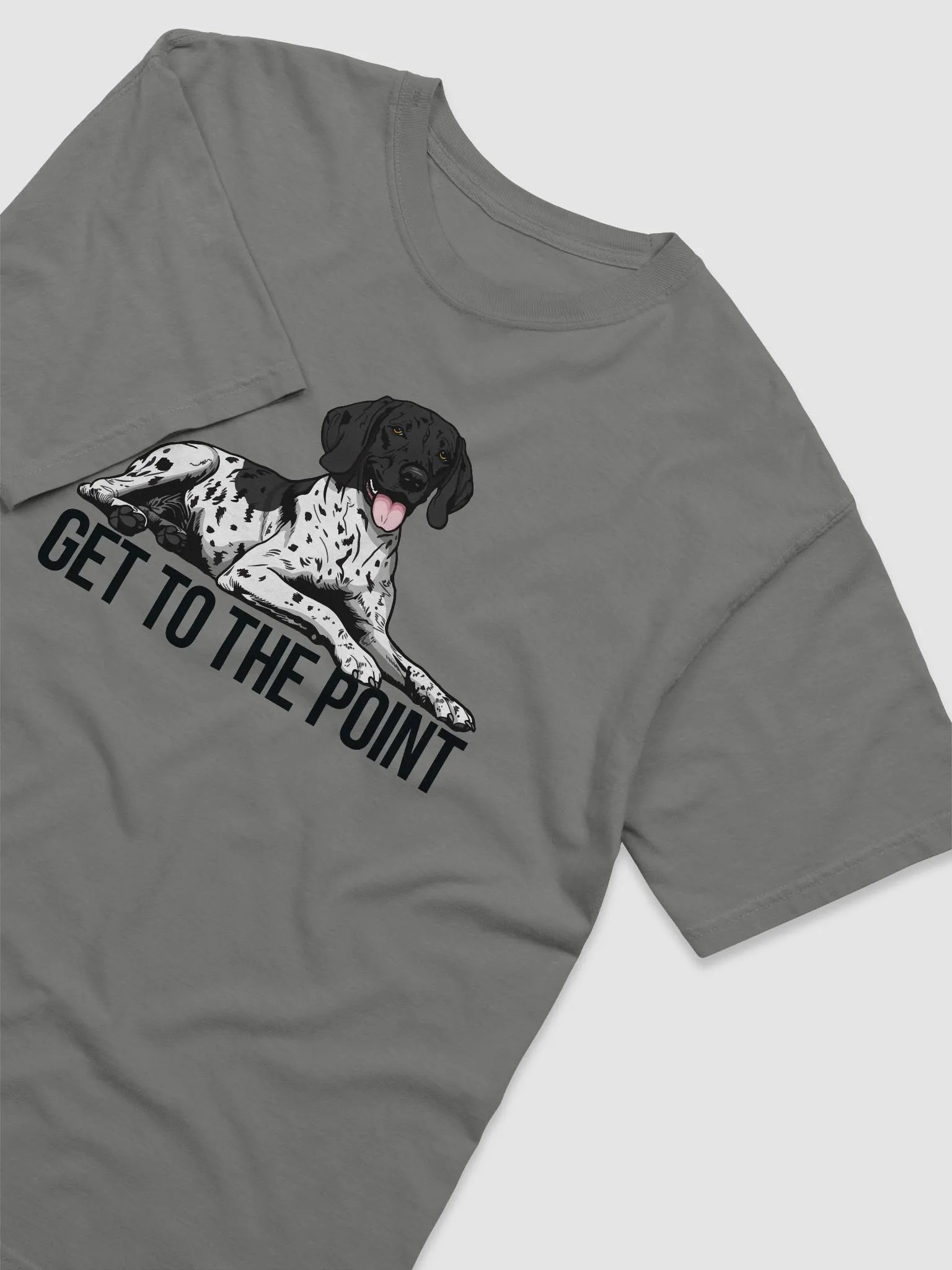 Get to the Point T-Shirt of a German Shorthaired Pointer(Black Roan) | Funny T-Shirt for GSP Paw-rents product image (6)